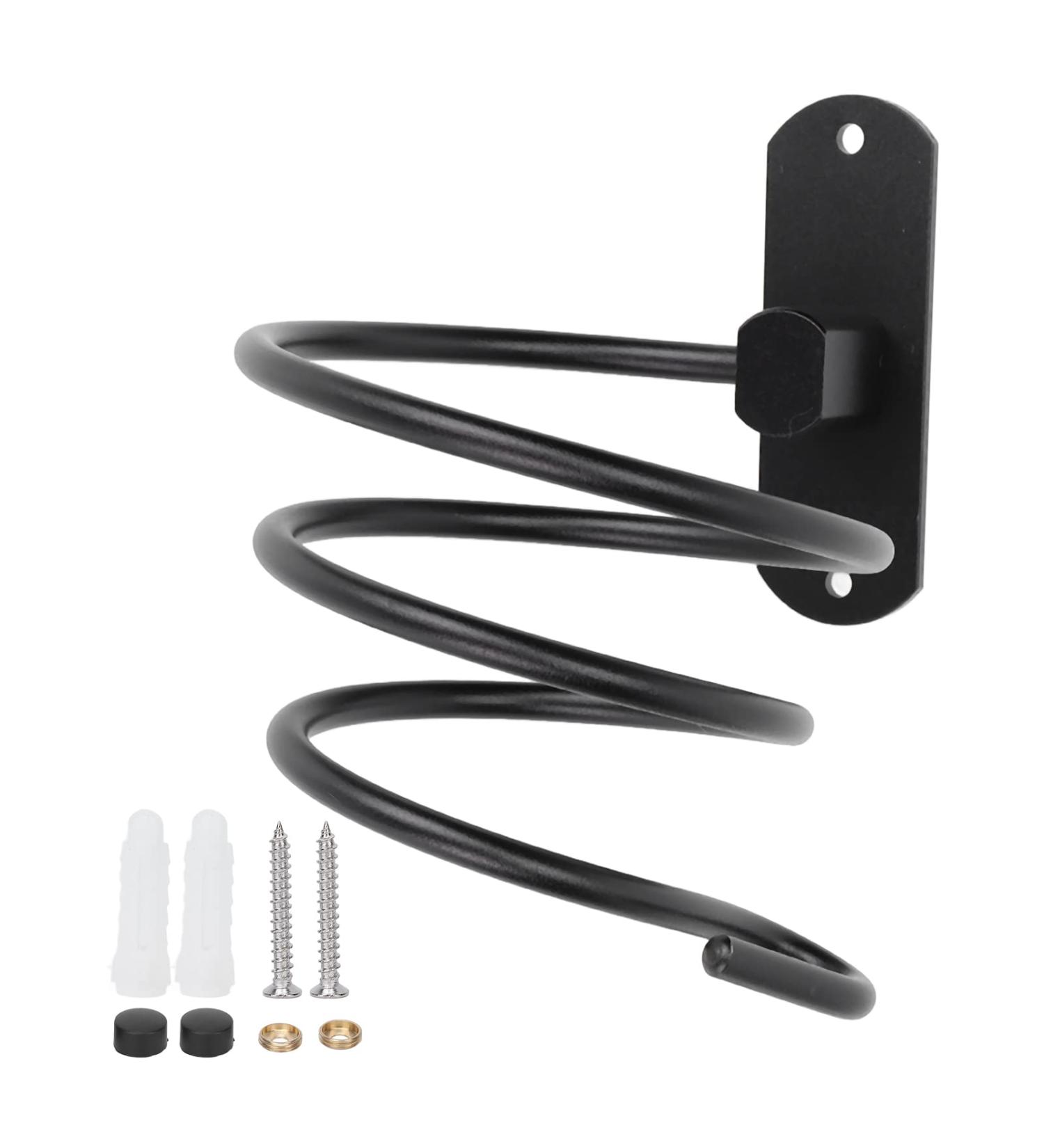 Hair Dryer Holder Stand Strong Bearing Capacity Hair Dryer Rack Convenient with Screw Cap for Hotel for Hair Salon - Buy Online on GoSupps.com
