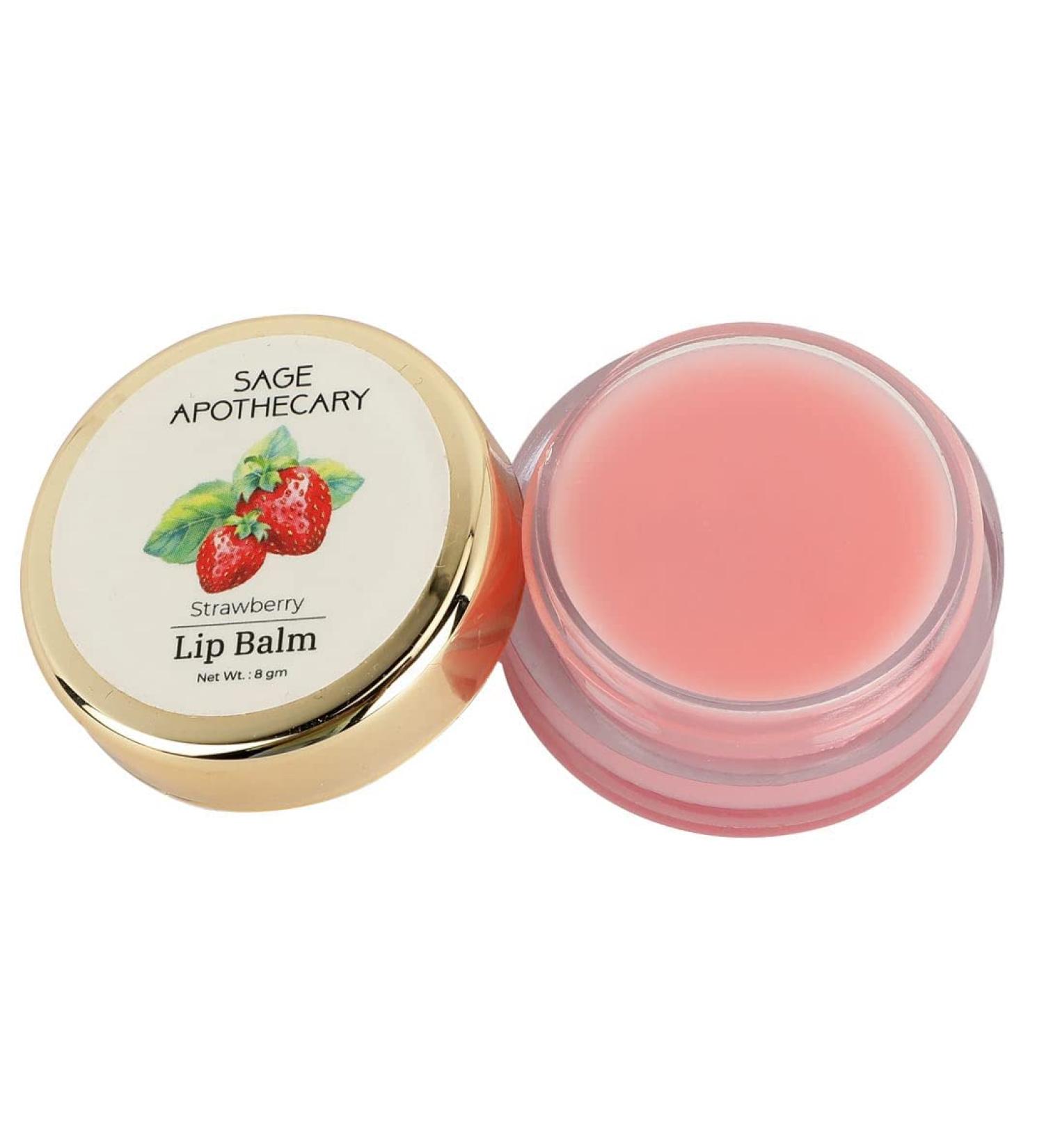 Naturix Super Soft Strawberry Lip Balm | Natural Ingredients for Lightening Dark Lips | Moisturizes Dry Lips | Unisex | 8 gm Pack - Buy Online on GoSupps.com