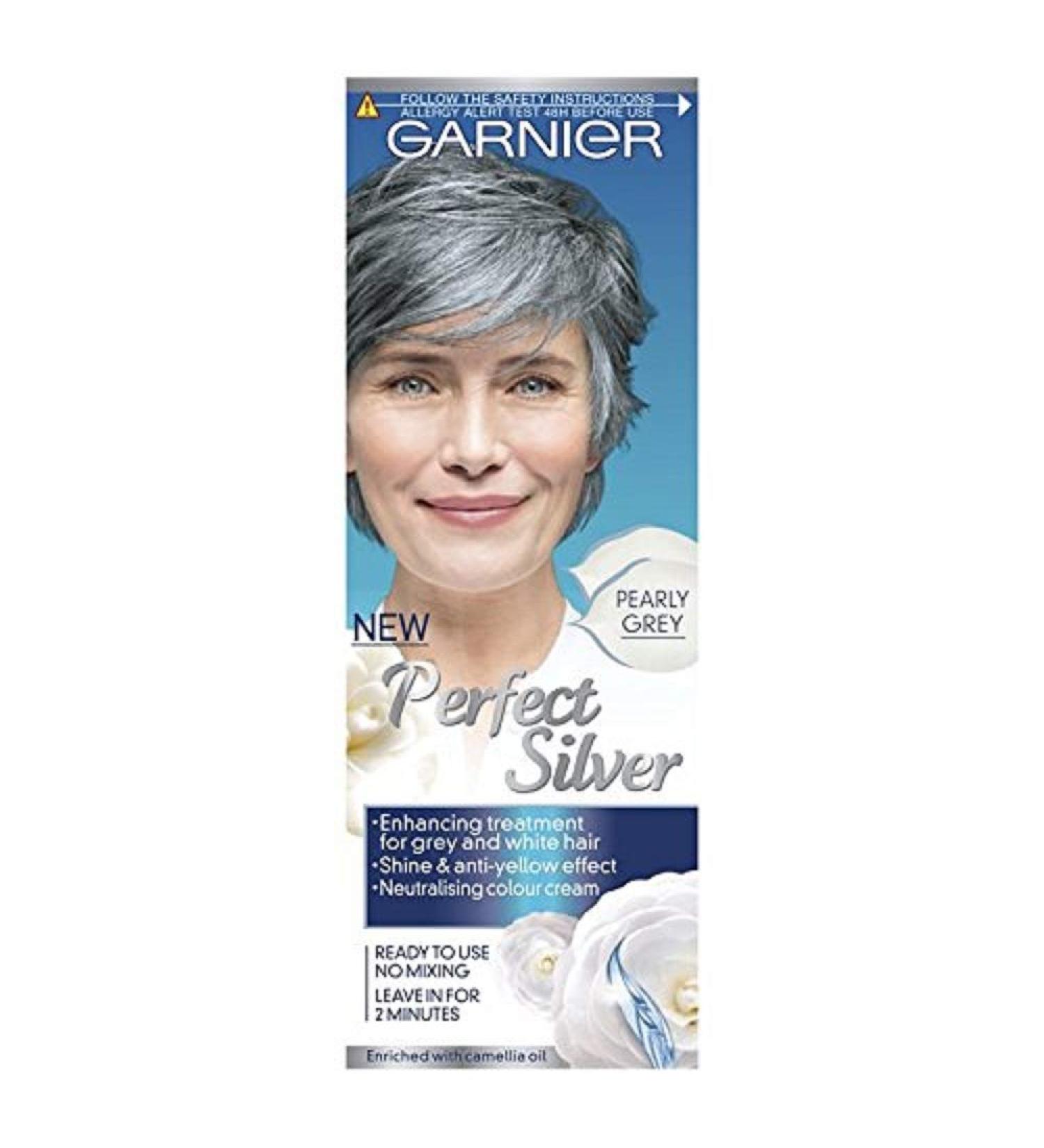 Garnier Perfect Silver neutralising cream for grey hair grey/ivory