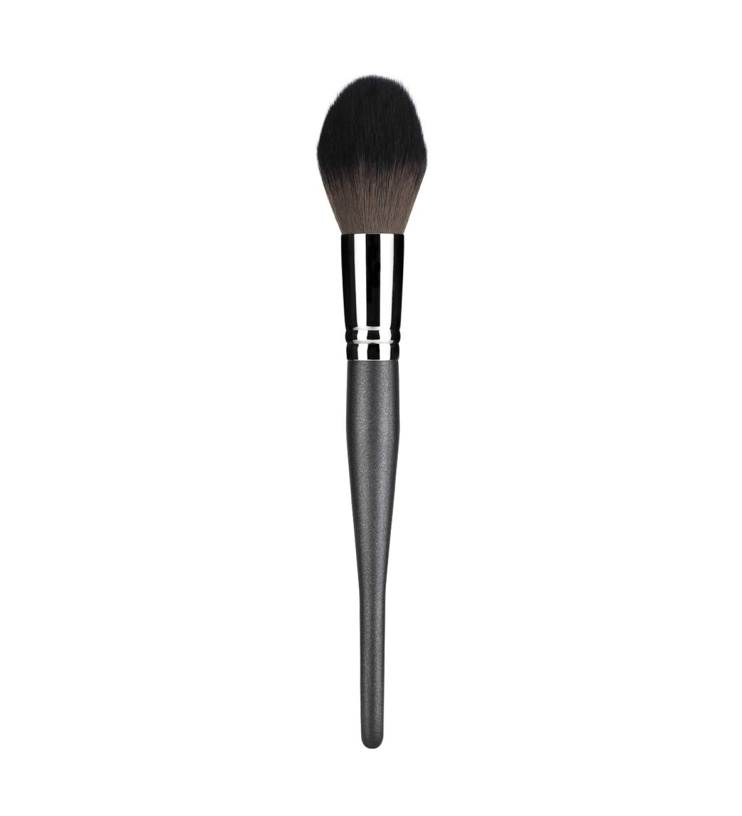 Professional Highlighter Makeup Brush Luxspire Kabuki Blush Brush Wooden handle Soft Mineral Powder Foundation Brush Blending Contouring Brush - Black - Buy Online on GoSupps.com