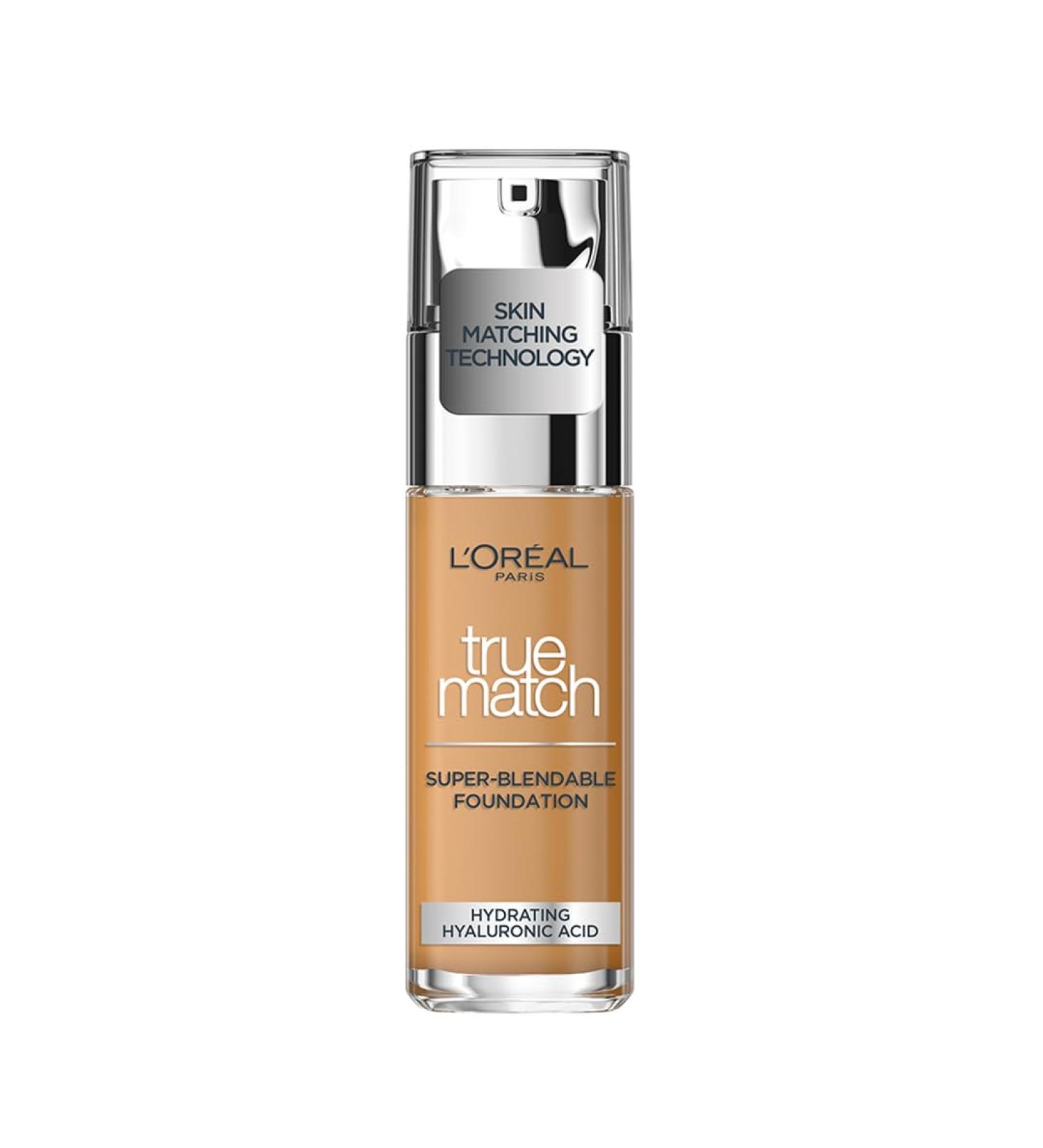  L'Oreal Paris L'Oreal Paris True Match Liquid Foundation With Hyaluronic Acid & Aloe Vera 8.D/8.W Warm Medium Deep - Buy Online on GoSupps.com