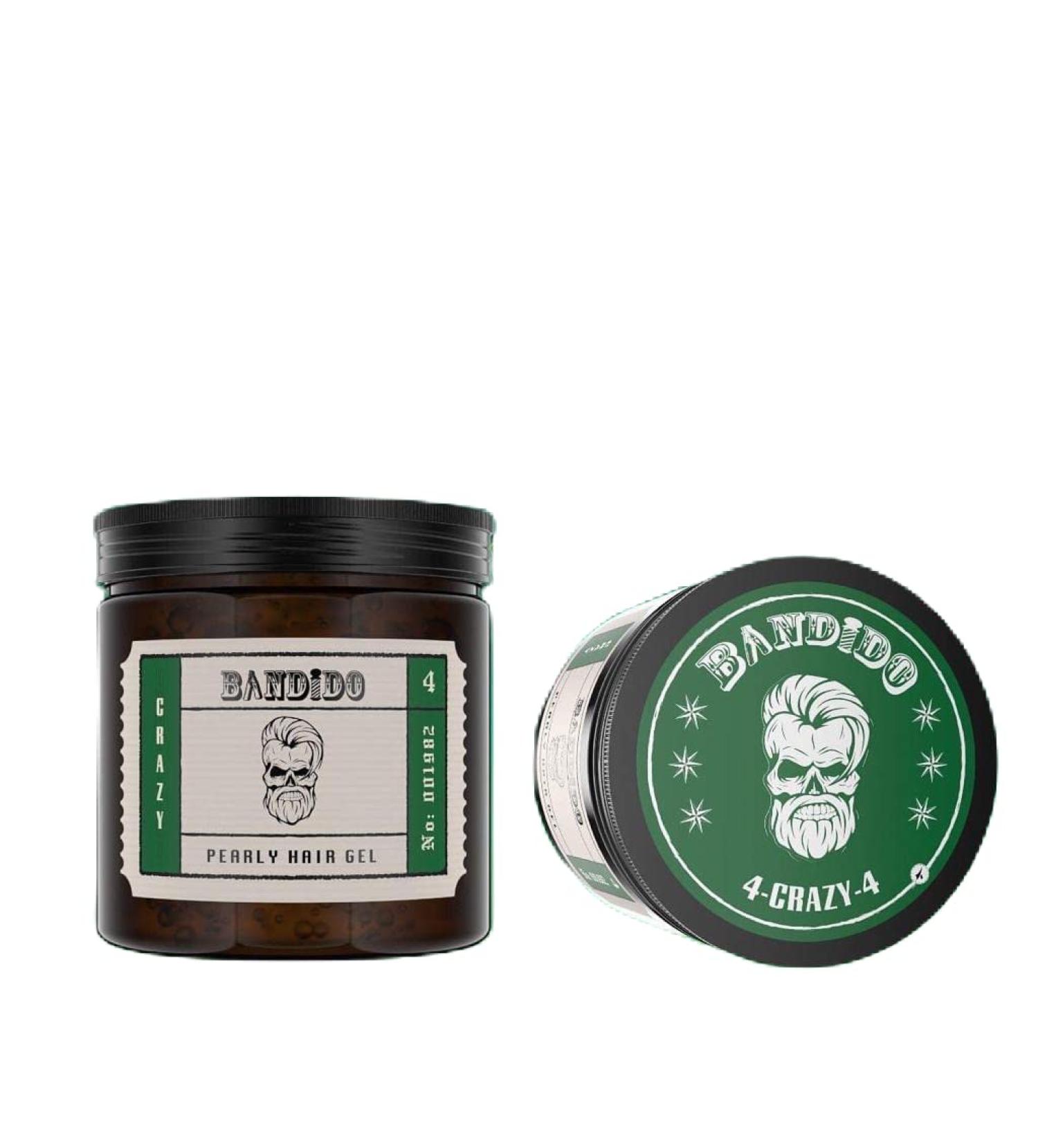 Bandido Men's Styling Gel 500ml 04 CRAZY | Ultra-resistant natural look | Men's hair gel | wet hair look | Gum effect hair gel