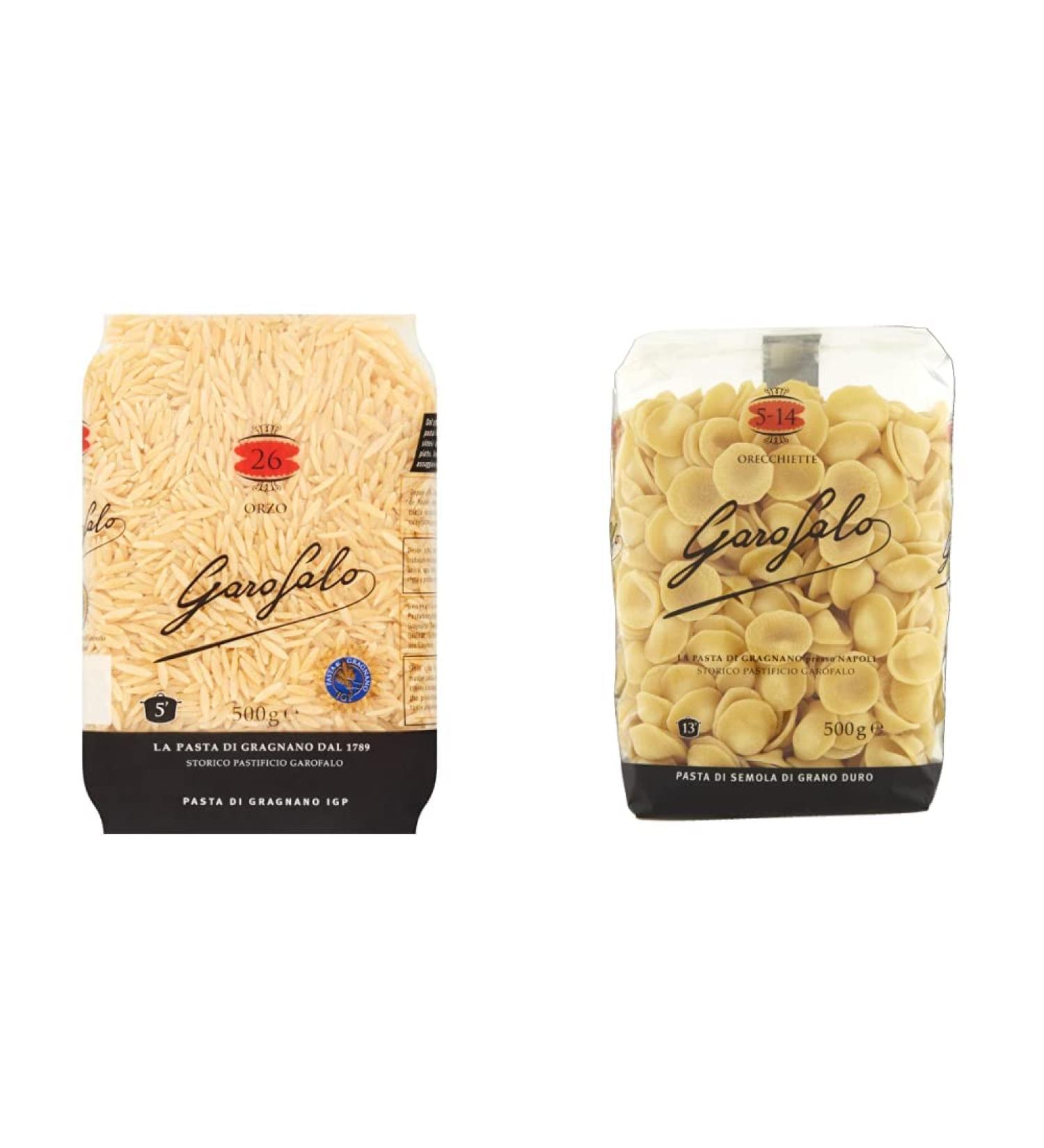 Garofalo Orzo 500g & Orecchiette Pasta 500 g - Buy Online on GoSupps.com