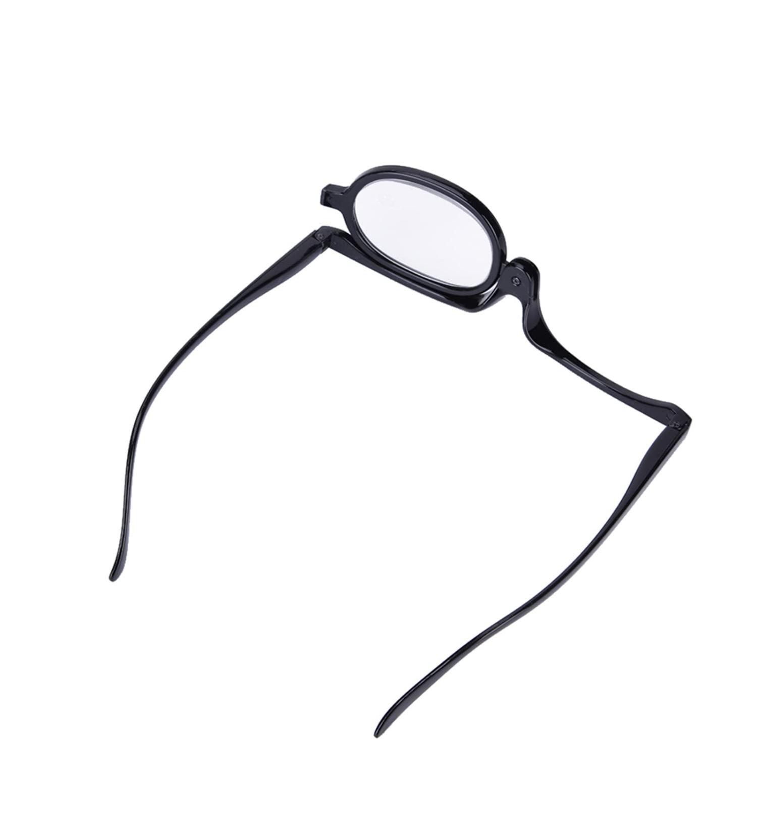 Buy Stylish Rotatable Make-up Reading Glasses for Presbyopia | Visual Aid & Fashionable Eyewear (Black 400) - Buy Online on GoSupps.com