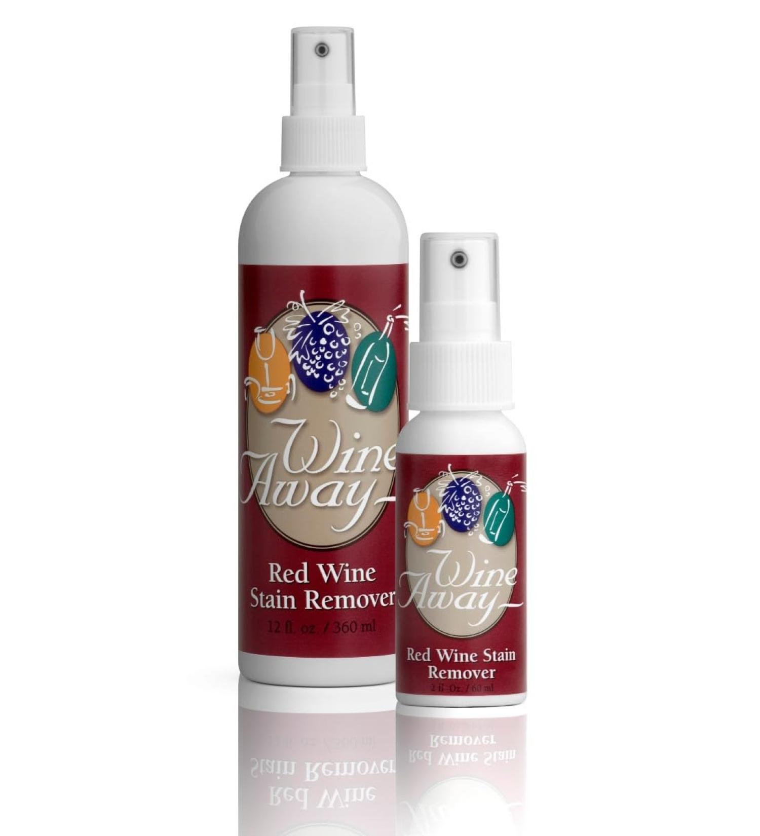 Wine Away Red Wine Stain Remover - Ultimate Upholstery & Carpet Cleaner Spray - Effortlessly Removes Wine Stains - 12 & 2 Ounce Options Available - Buy Online on GoSupps.com