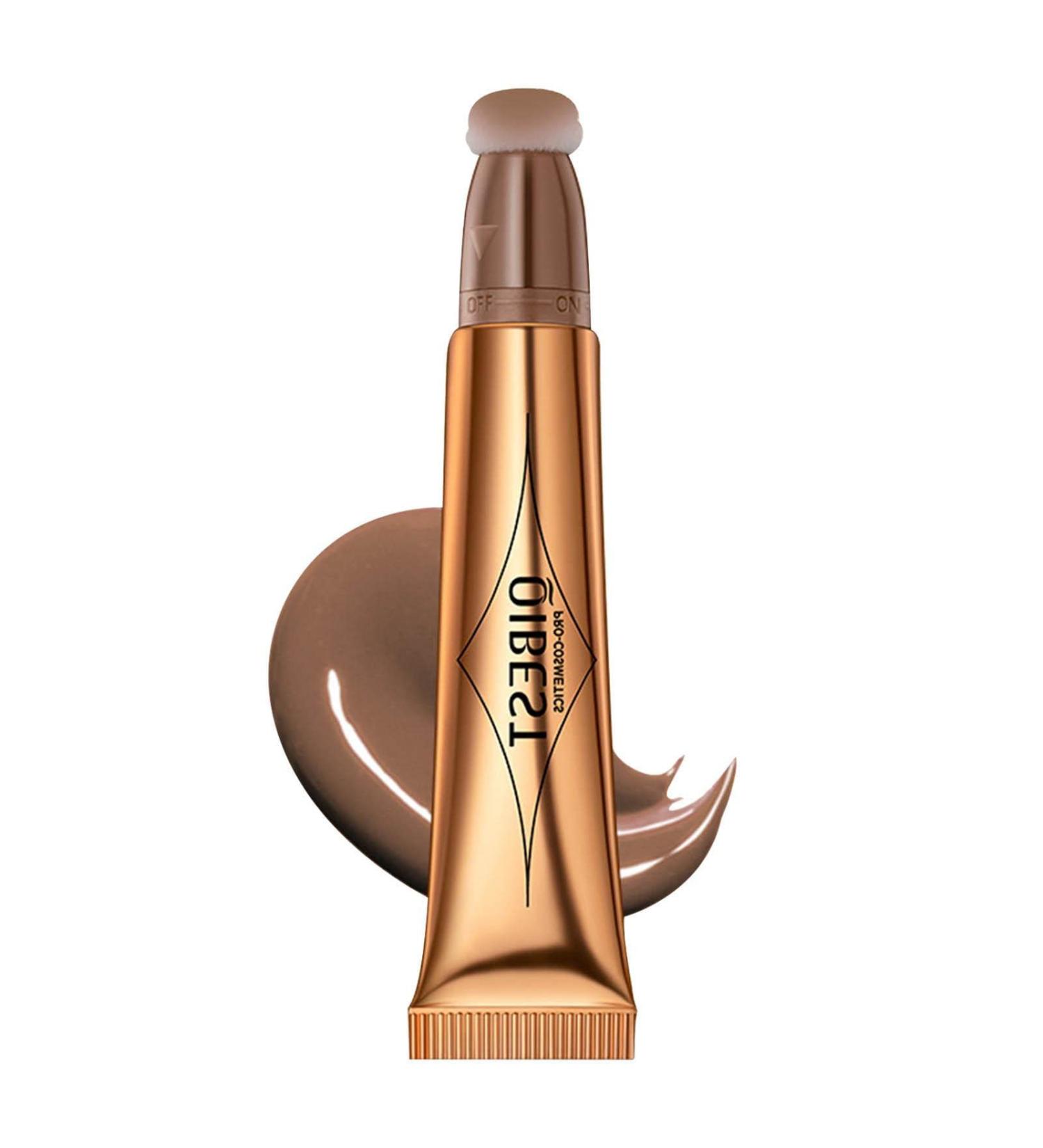 Lightweight Contouring Pen Blush Highlighter Contouring Creme Liquid Blush Highlighter Stick For Cheeks Face Contour Stick With Cushion Applicator(6 Colors) - Buy Online on GoSupps.com