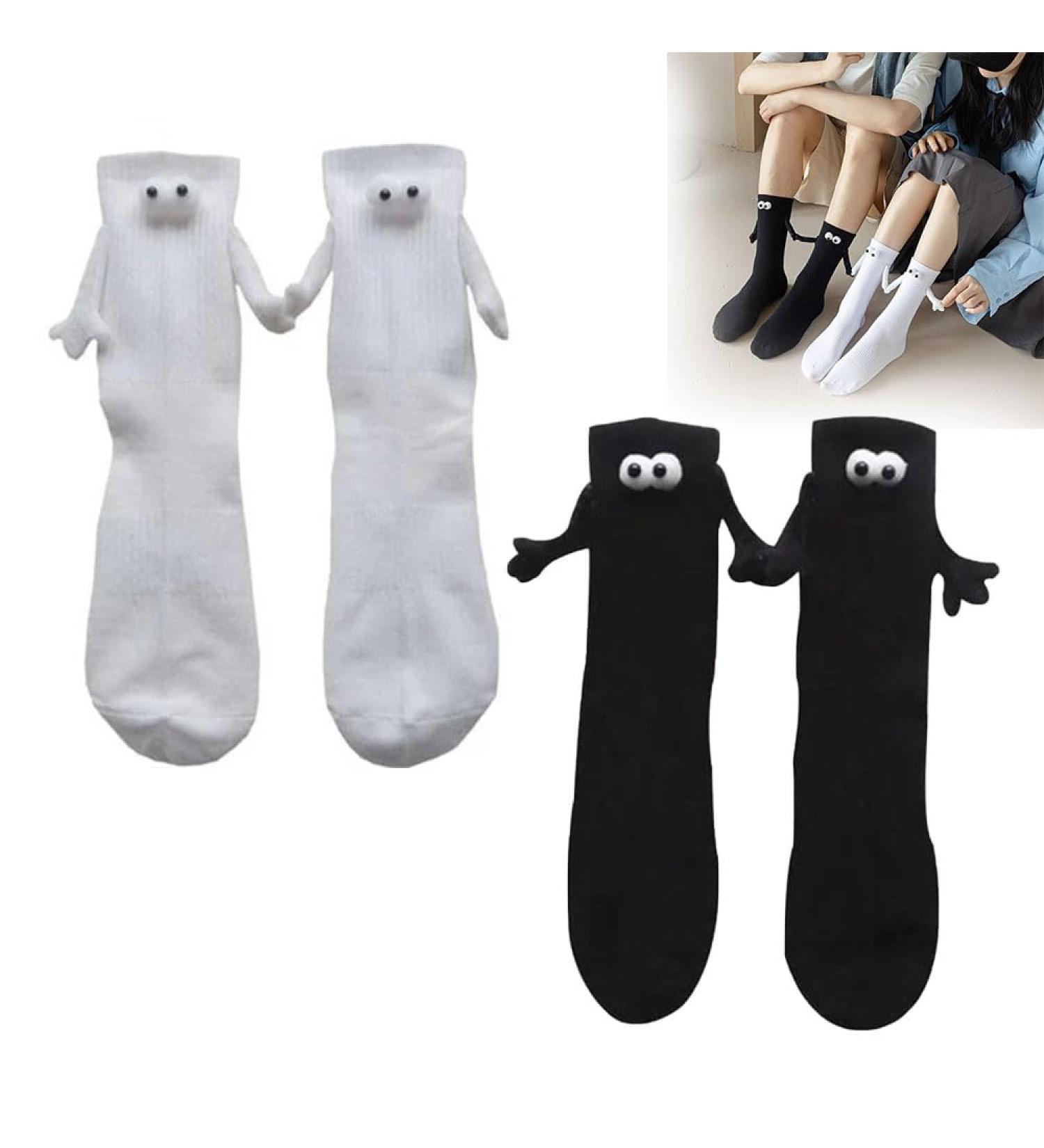 ROJADA Magnetic Hand Holding Couple Socks - Novelty Funny Gifts for Couples, Lovers, Friends and Parents - Buy Online on GoSupps.com