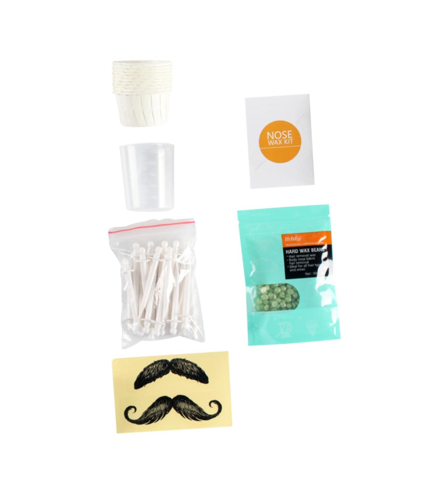 Minkissy Nose Hair Removal Wax Set | Effective Nasal Hair Waxing Kit with Applicator for Smooth Results - Buy Online on GoSupps.com