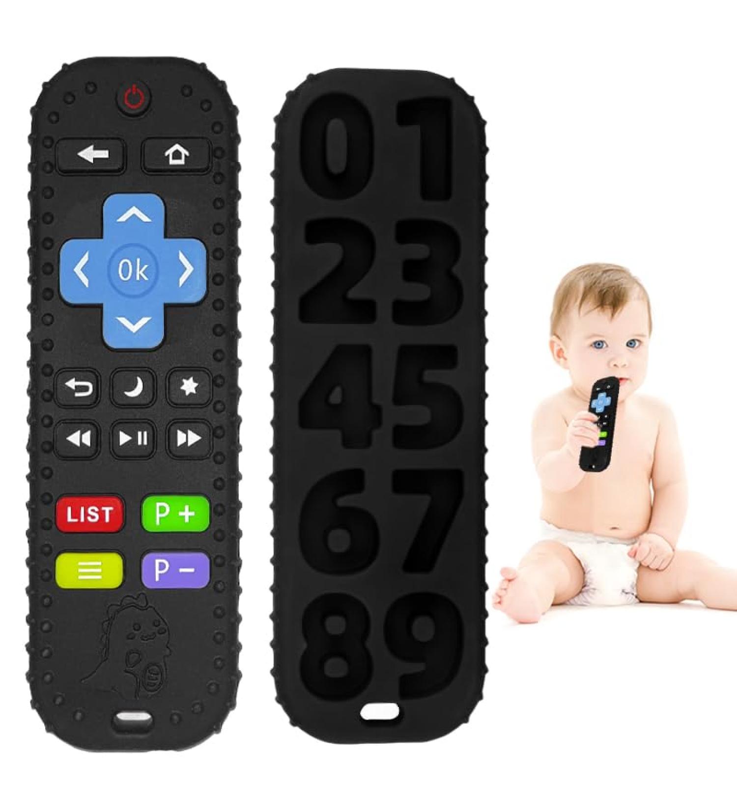 0-12 Months BPA-Free Silicone Baby Teething Toys | Calming Sets & Cake Stuff | Dishwasher Safe & Durable - Yinger Moyawanju (Black) - Buy Online on GoSupps.com