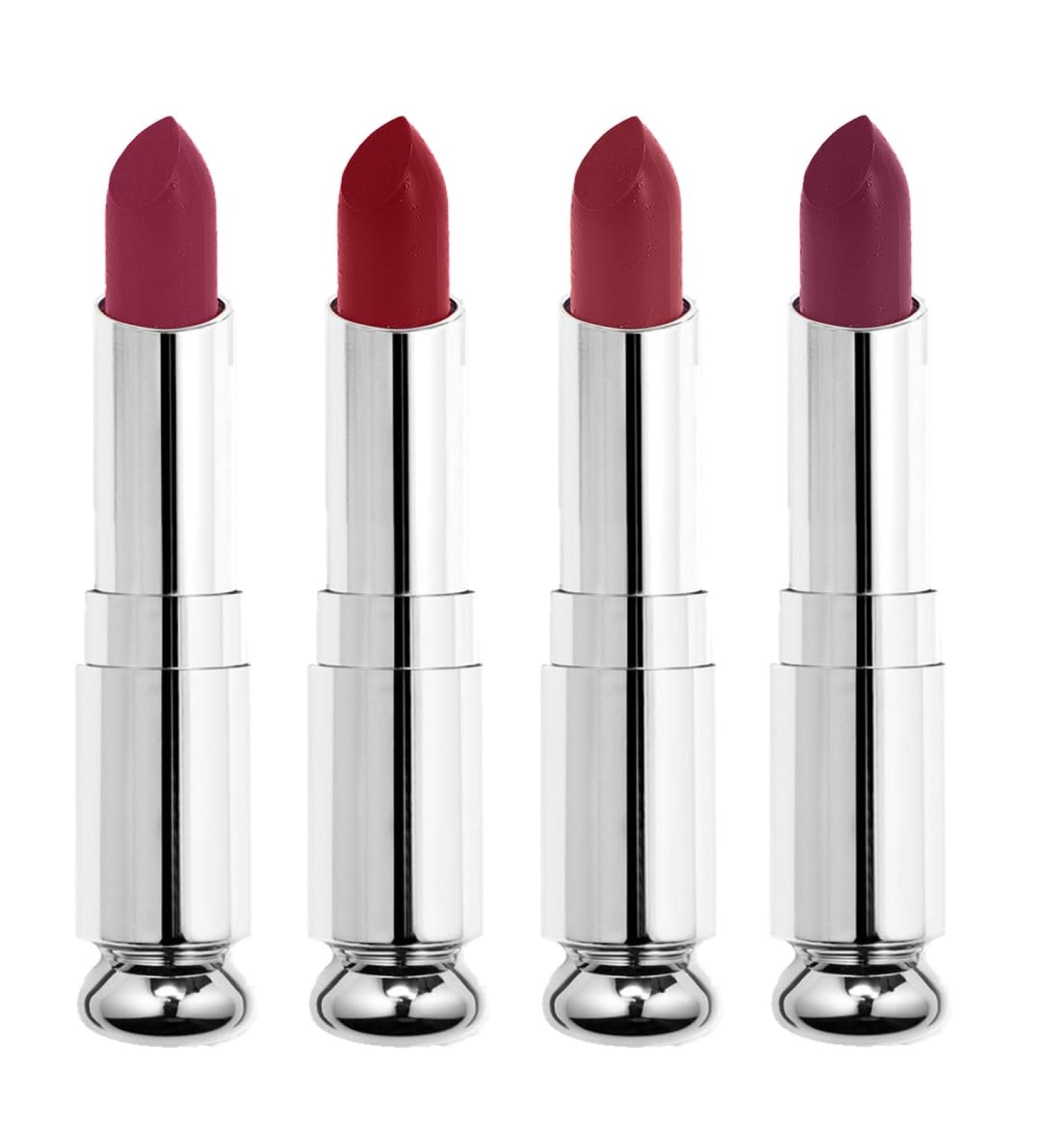 MORAZE Glossy Lipstick Cream Finish||Long Lasting Lipstick||Pack of 4 combo*4.5gm |