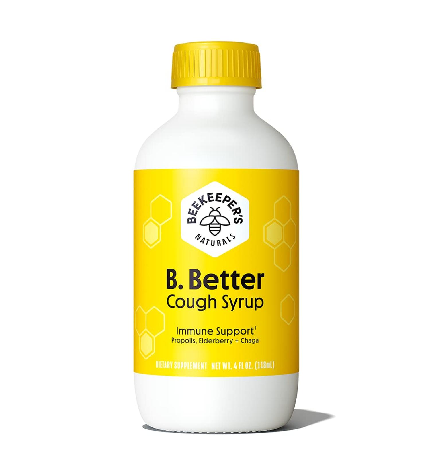 Beekeeper's Naturals B. Soothed Cough Syrup 4 fl oz - Natural Relief & Soothing Formula - Buy Online on GoSupps.com