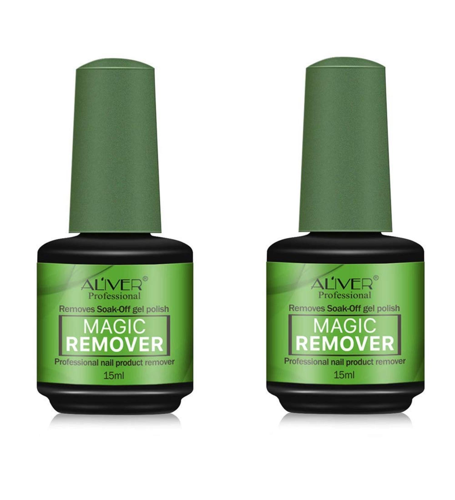 Nail Polish Remover Remove Gel Nail Polish Within 2-3 Minutes - Quick & Easy Polish Remover - No Need For Foil Soaking Or Wrapping 0.5 Fl Oz(Green-pack of 2) Green-2 - Buy Online on GoSupps.com