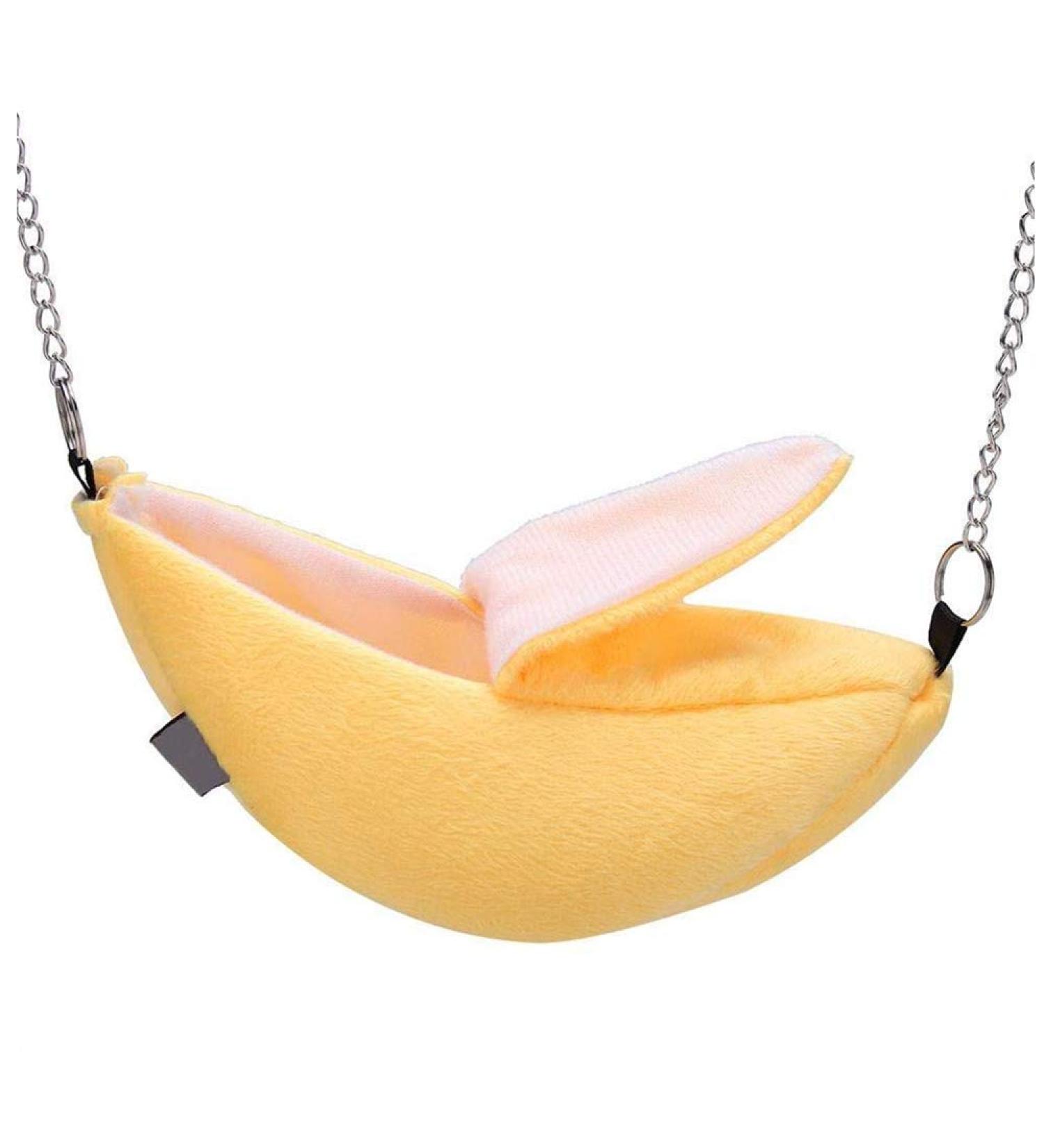 qiangXINGYai 1 Pack Hamster Hanging House Hammock Banana Design Small Animals Cotton Cage Sleeping Nest Suitable for Small Pet Bed Small Hamster Toys Cage Swing (Color : Yellow) - Buy Online on GoSupps.com