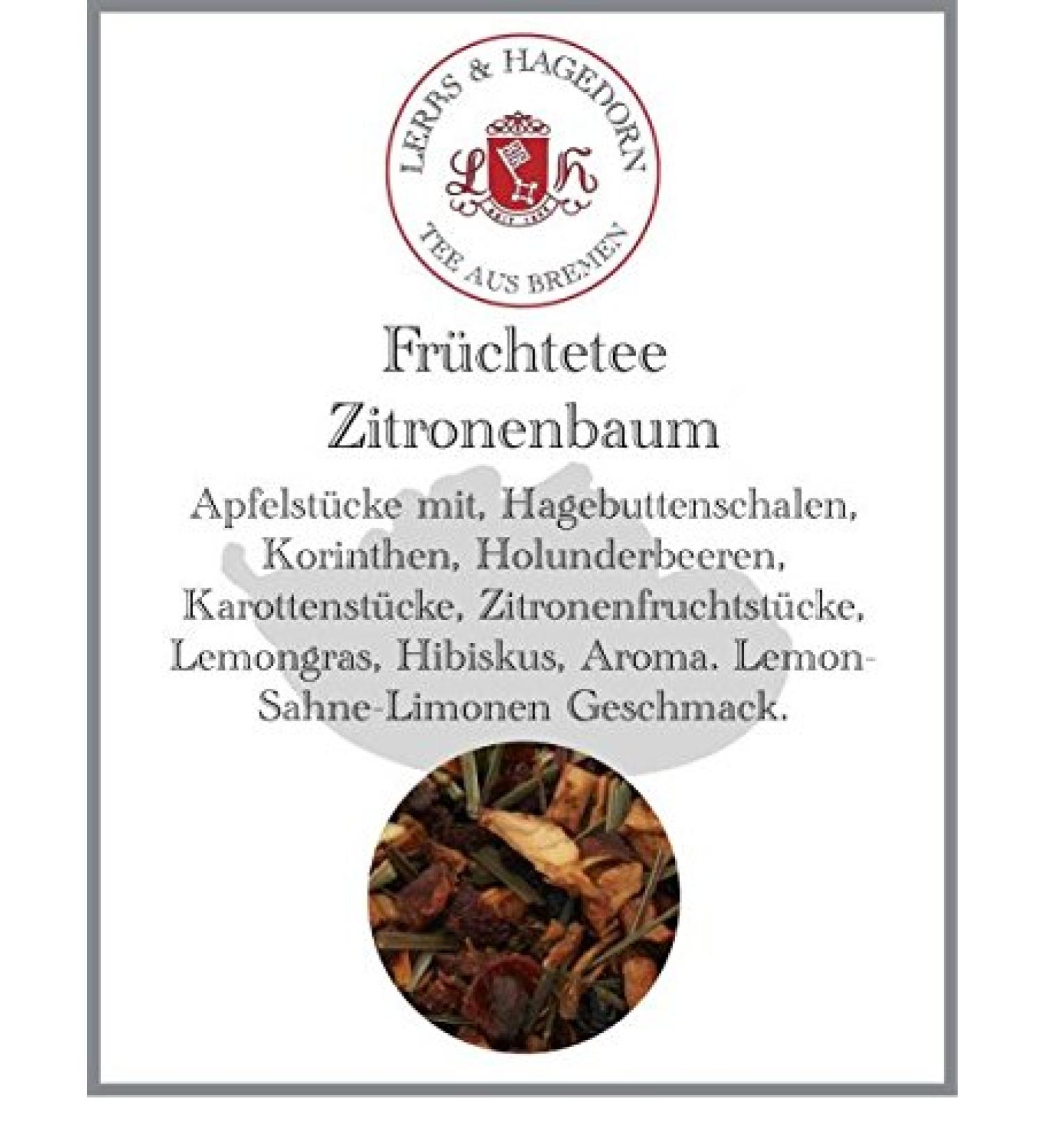  Lerbs & Hagedorn Lerbs & Hagedorn Citronella Fruit Tea - Lemongrass & Lemongrass Flavour - 1 kg (approx. 50 litres) - With Rosehip Pegs - Corinth & Elderberry - Buy Online on GoSupps.com