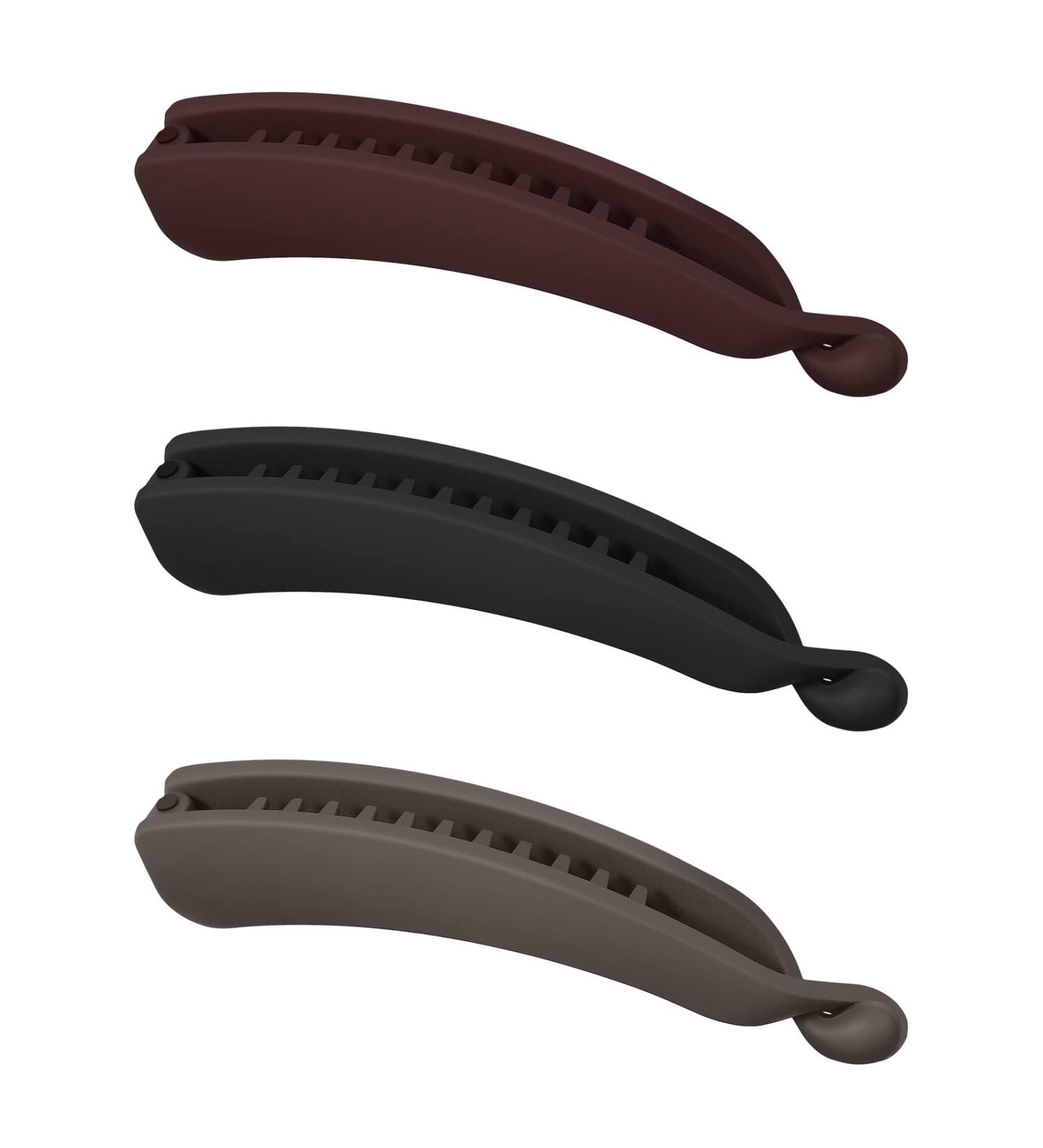 Fuyamp 3-Piece Vintage Banana Hair Clips for Long Hair - Stylish Fish Comb Clips for Women & Girls | International Shipping Available - Buy Online on GoSupps.com