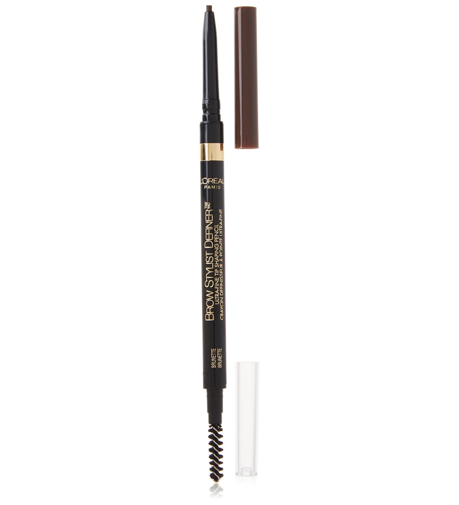 L'Oreal Brow Stylist Definer - Ultra Fine Tip 389 Brunette, 0.003 oz | Perfect Eyebrow Pencil - Buy Online on GoSupps.com