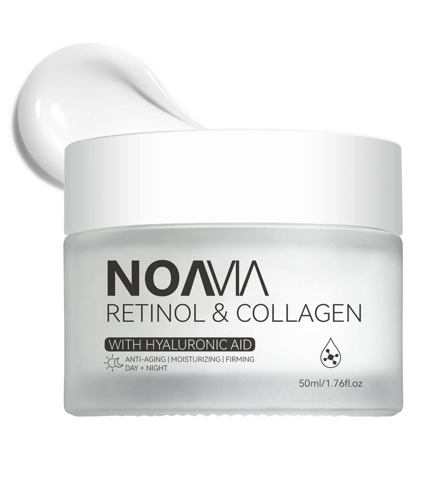 NOAVIA Retinol Moisturizer Face Cream Day and Night Skin Care for Women and Men Anti Aging Facial Moisturizer with Simply Vital Collagen Retinol Hyaluronic Acid Neck Firming and Tightening - Buy Online on GoSupps.com
