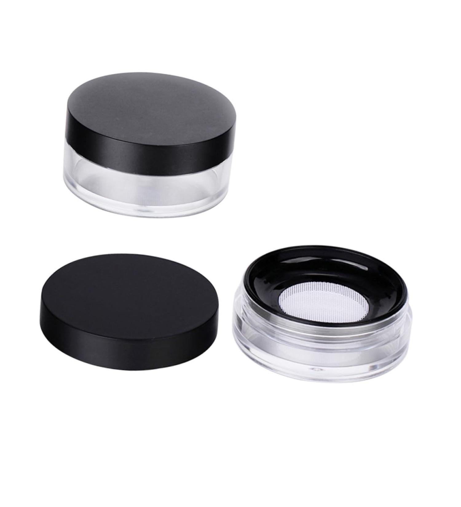  BIUDECO Set of 2 Round 10g Makeup Containers in Leak-Proof Elastic Mesh Black - Buy Online on GoSupps.com