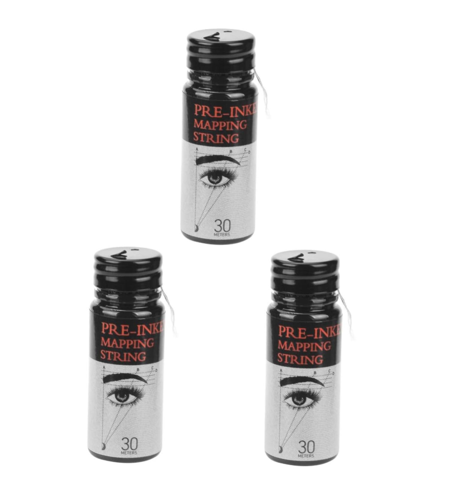 FOMIYES 3pcs Eyebrow Ink Black Line Eyebrow Measure Tool Portable Eyebrow Ruler Draw a Line Positioning Line - Buy Online on GoSupps.com