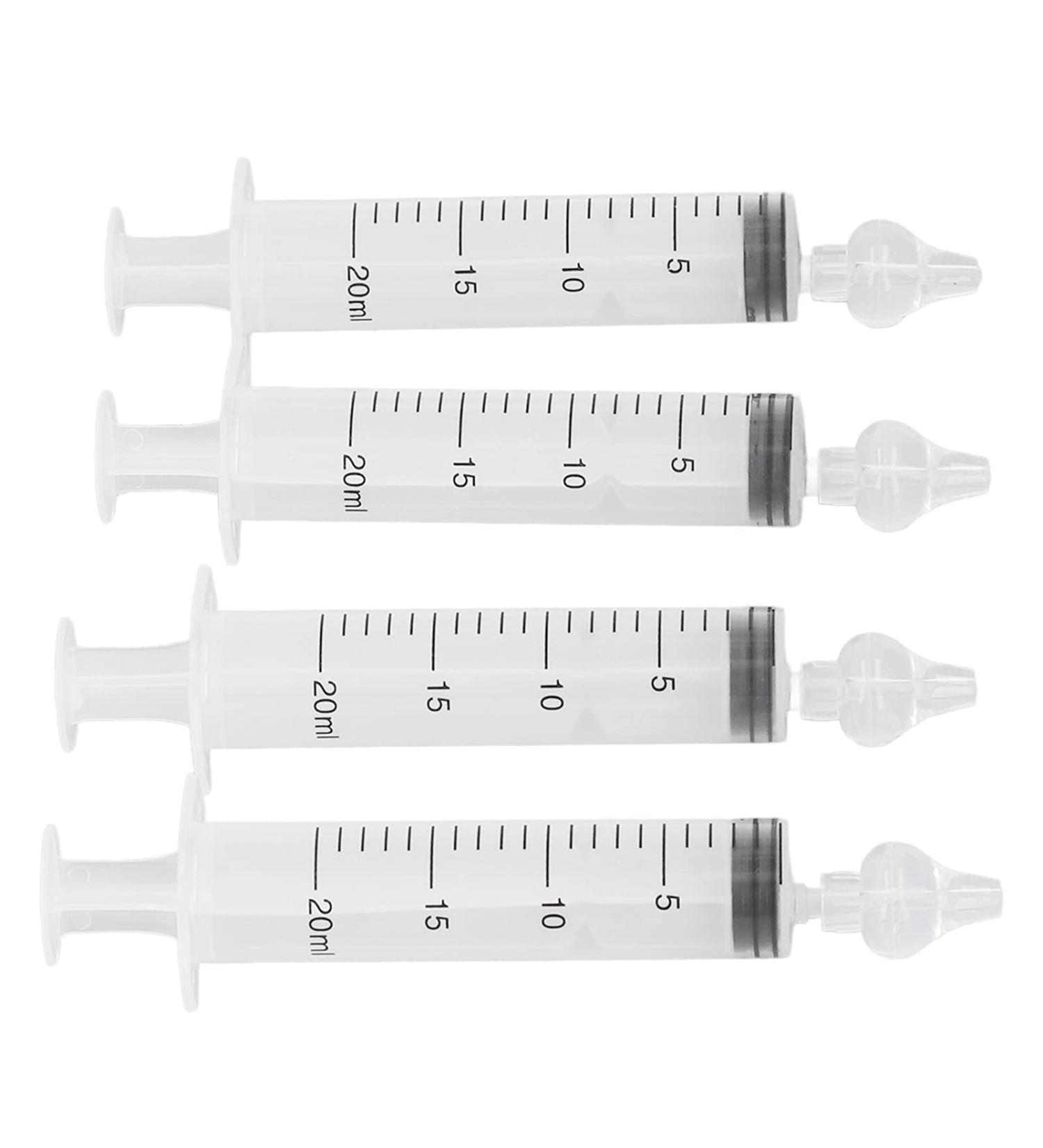 Professional 20ml Syringe Baby Nasal Irrigator with Silicone Tip - Reusable & Portable - Buy Online on GoSupps.com
