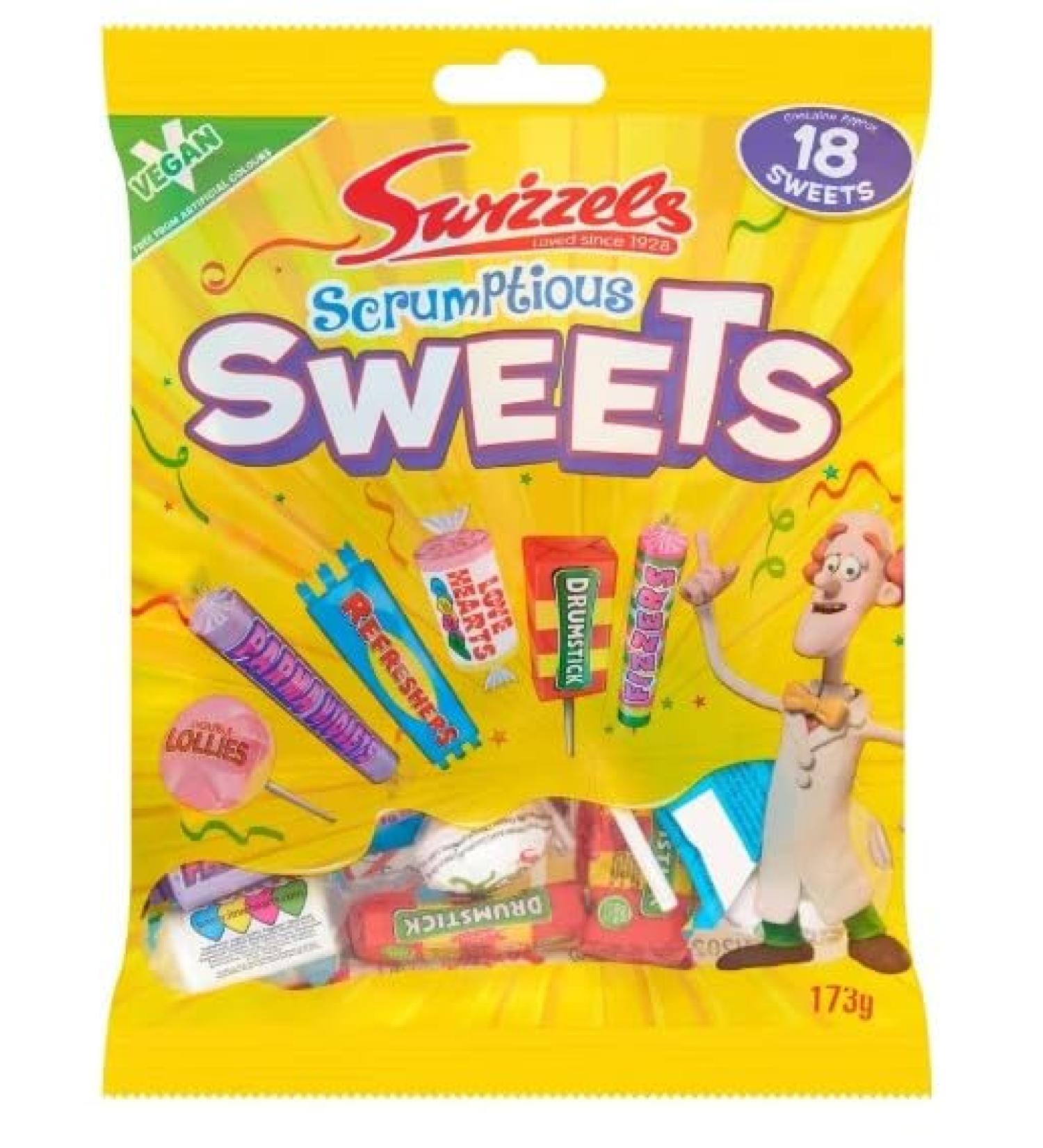 3 x Swizzels Scrumptious Sweets 173G Delicious Tasty And Twisty Treat Gift Hamper For Birthday Christmas Sold By Kidzbuzz