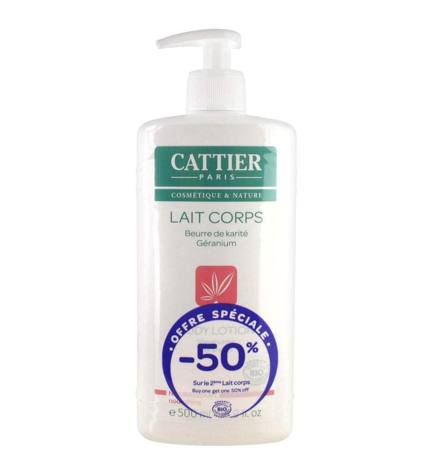Cattier Nourishing Body Lotion Pack of 2 x 500 ml