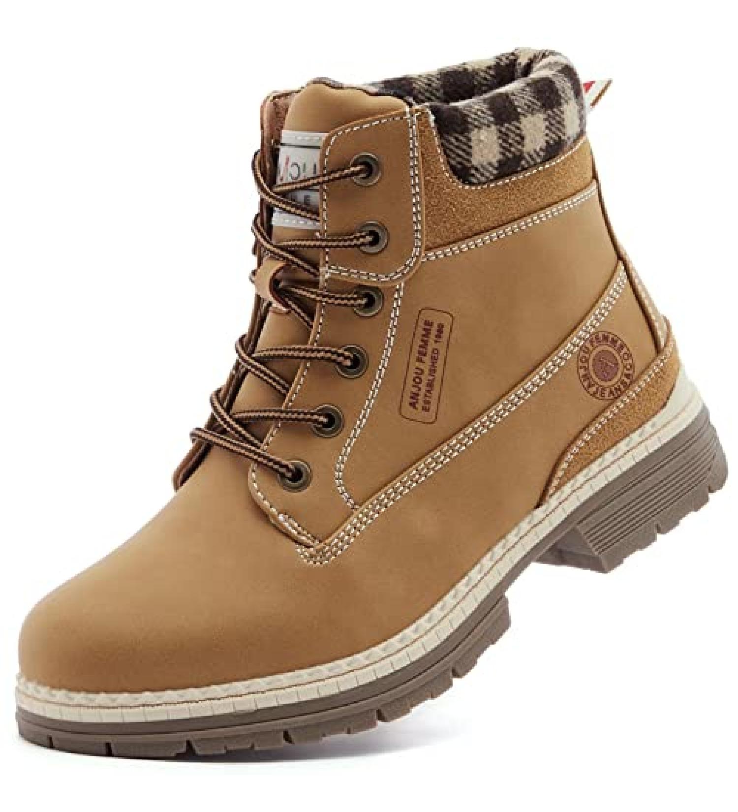 ANJOUFEMME Women's Hiking Snow Winter Boots - Size 6, Spring Yellow - Buy Online on GoSupps.com