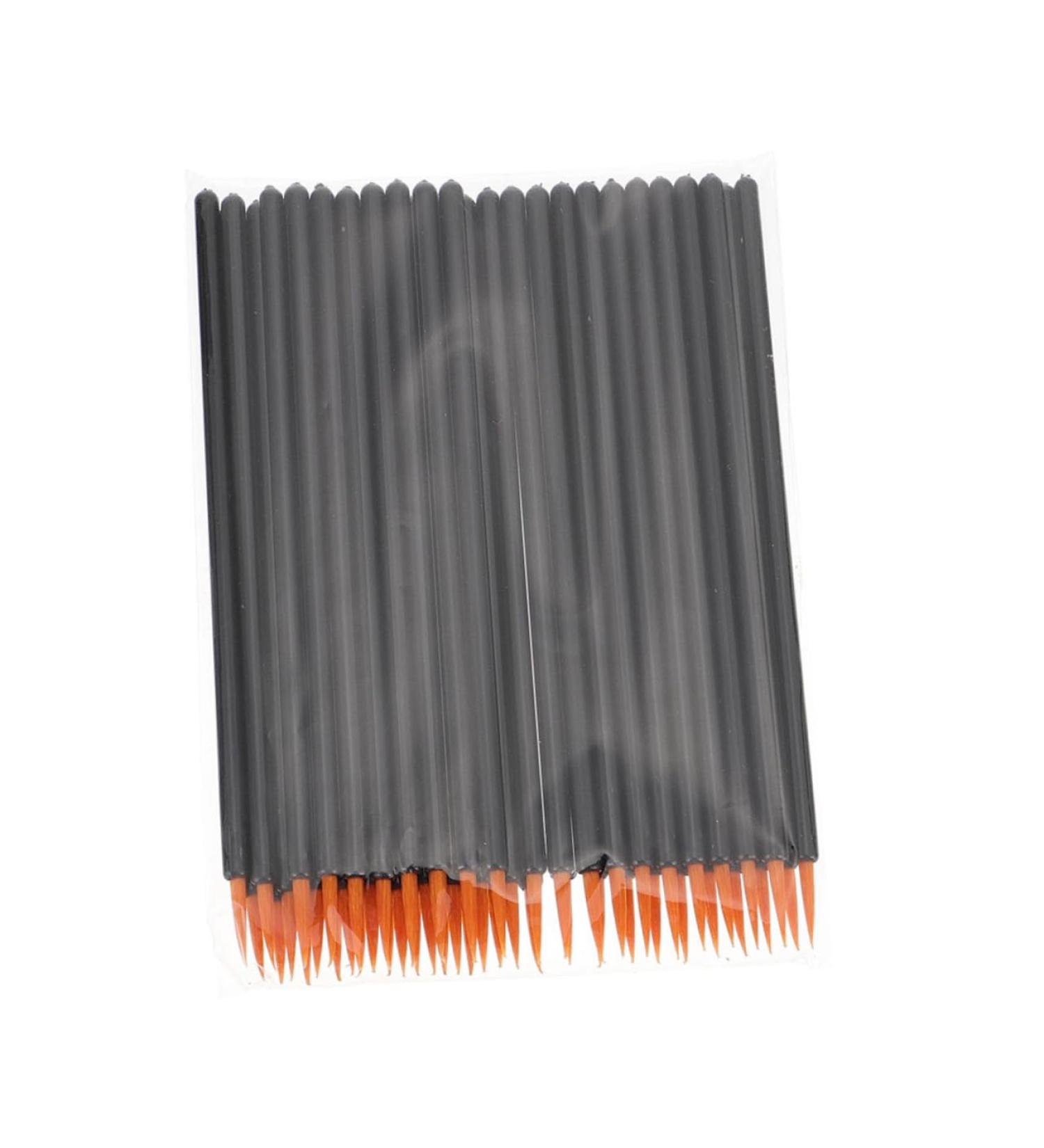 Housoutil 100pcs Fine Refined for Point Applicator Eye Shadow Curved Disposable Household Women up Plastic 9x6.5cm Black - Buy Online on GoSupps.com