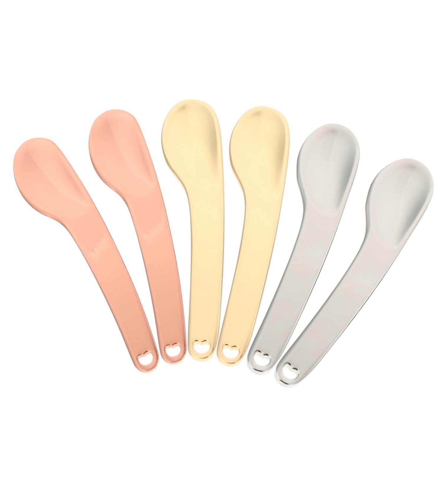 Ipetboom 6pi ces Spatules De Beaut Lot De Cuill res Pour Cr me Visage Et Masque Applicateurs cologiques Pour Produits De Soins De Peau - Buy Online on GoSupps.com