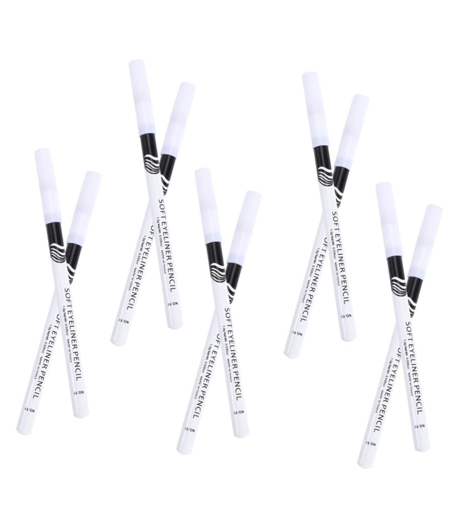 DOITOOL 24pcs Eyeliner Pencil Eyeshadow Eye Makeup Drawing Pen Eye Line Drawing Tool Girl Wooden Pole Brush - Buy Online on GoSupps.com