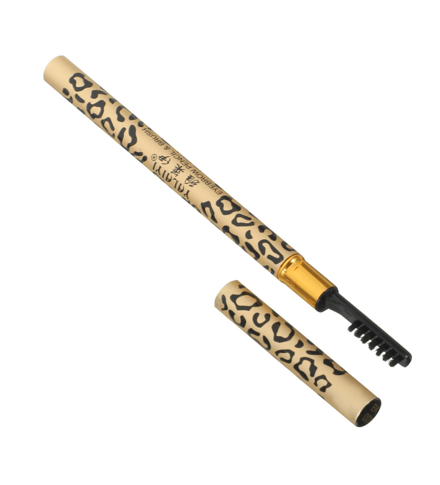 TOVINANNA 2Pcs Double Head Eyebrow Pencil with Brush Waterproof Professional for Precise Shapes Fills Brows (Black) - Buy Online on GoSupps.com