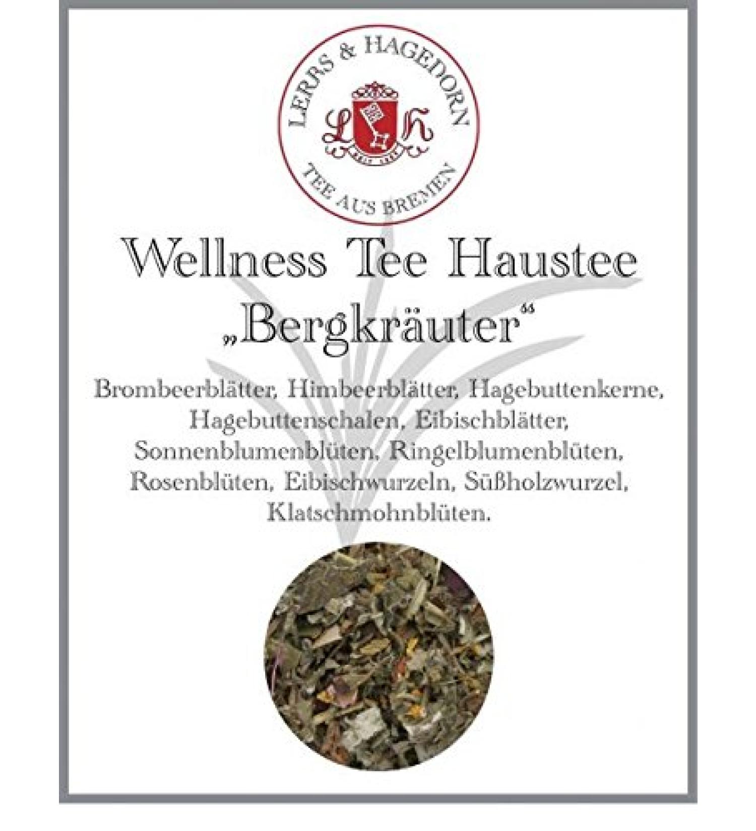  Lerbs & Hagedorn Lerbs & Hagedorn Wellness Mountain Herb Home Tea | 1kg (Approx 71 Litre) Blackberry Leaves Raspberry Leaves Rosehip Stones - Buy Online on GoSupps.com