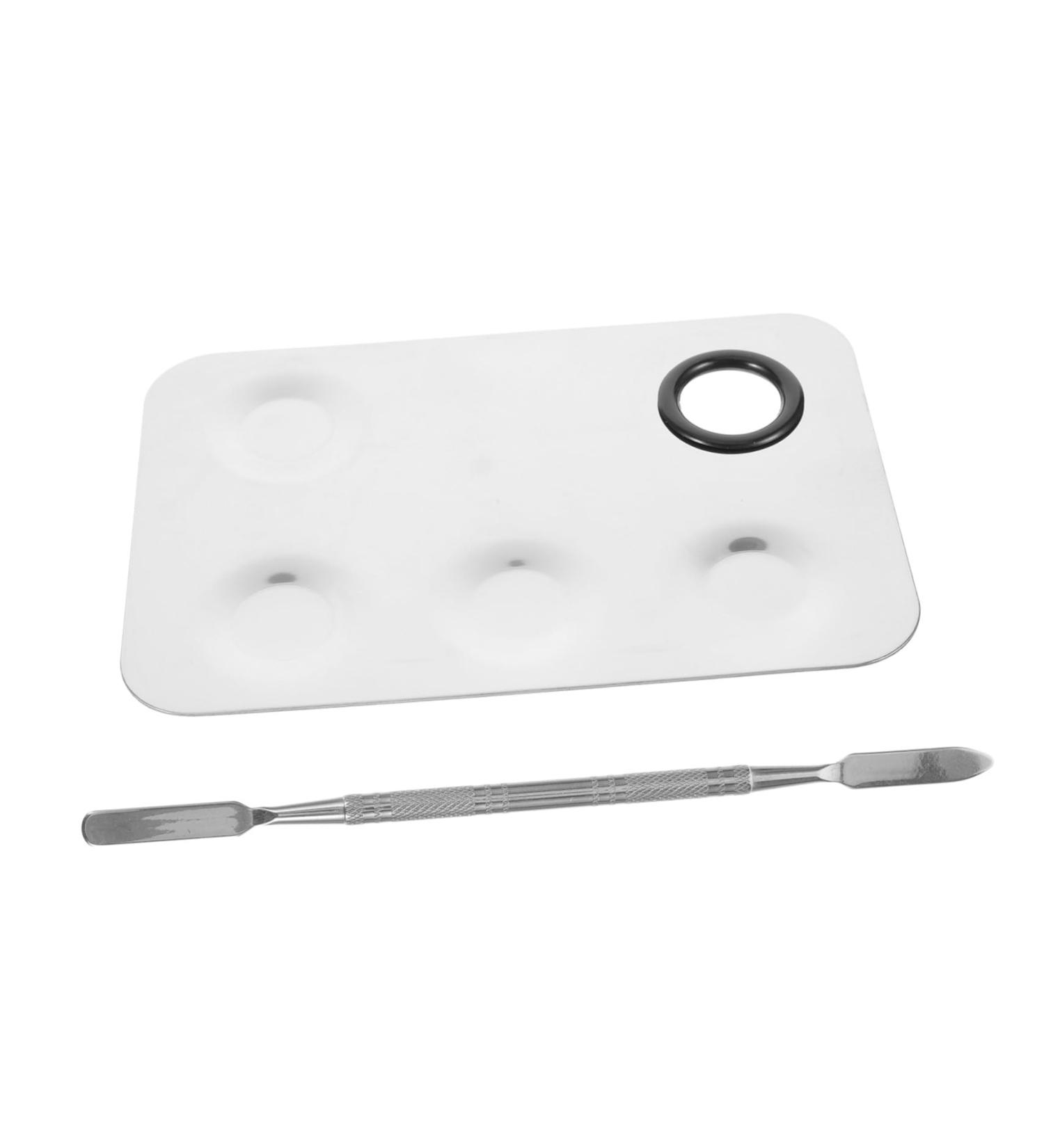 Ipetboom Palette de Maquillage Acier Inoxydable pour Fond de Teint Plateau de M lange Cosm tique avec Spatule Portable et Facile Nettoyer Outil Professionnel pour Maquilleurs - Buy Online on GoSupps.com