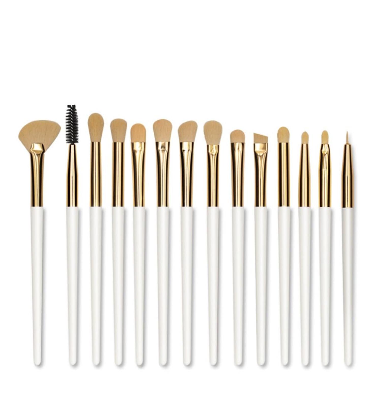 14-Piece Eye Shadow Brush Set | Eye Highlighting & Contouring Tools | Professional Makeup Brushes for Perfect Application - Buy Online on GoSupps.com