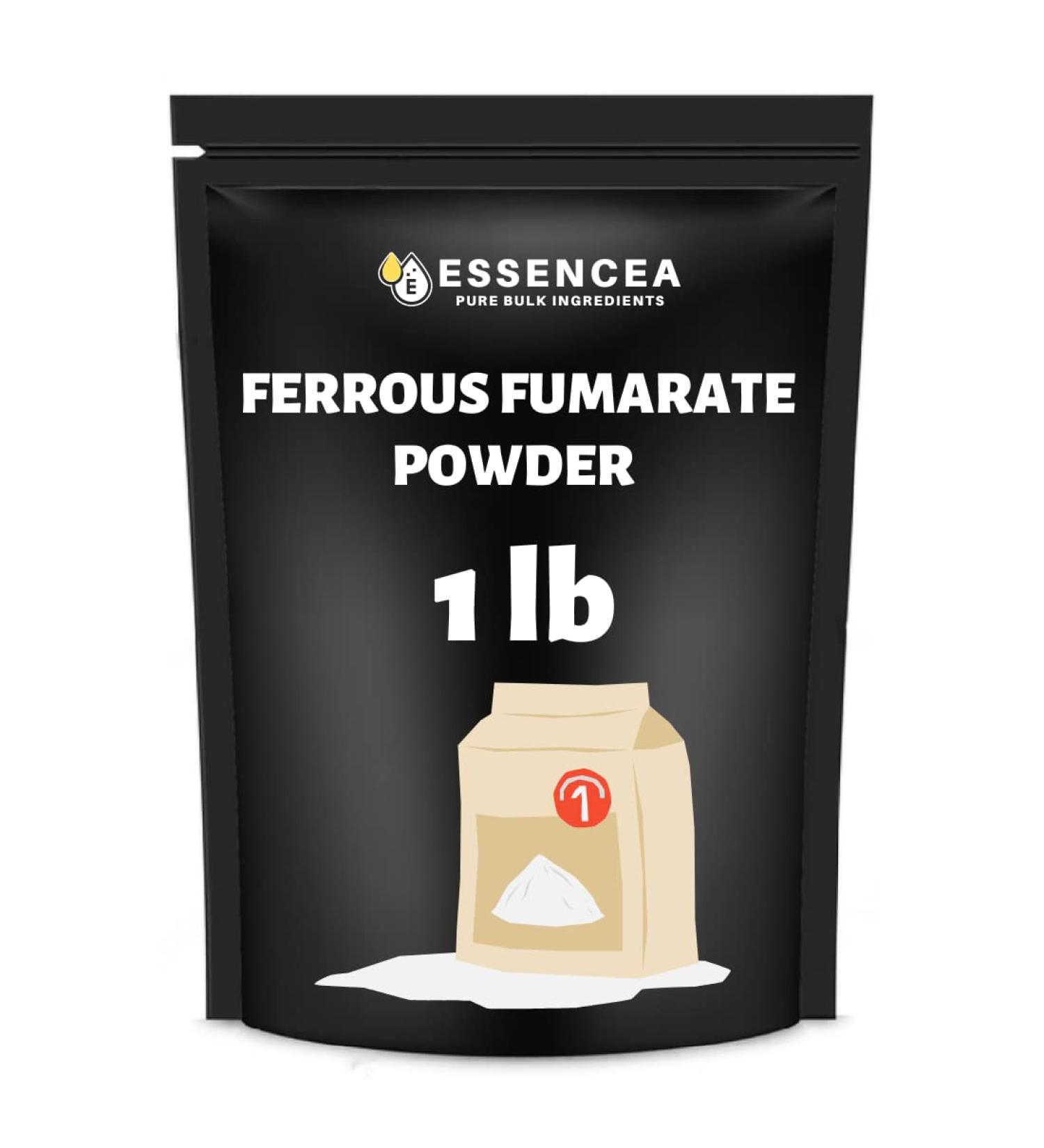 Essencea Pure Ferrous Fumarate 1LB Supplement - Premium Quality, 100% Ferrous Fumarate (16 Ounces) - Buy Online on GoSupps.com