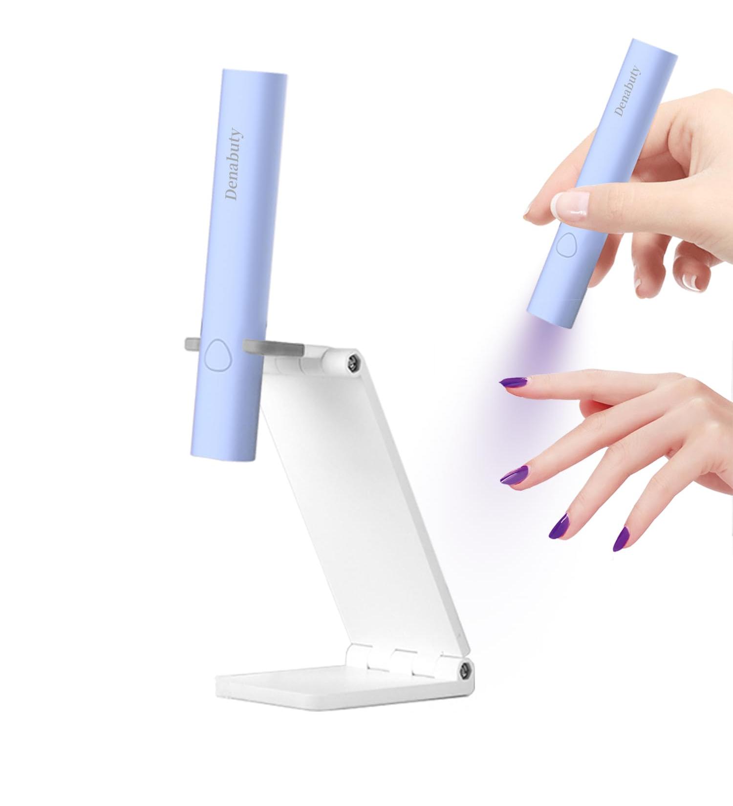 Denabuty Mini UV Lamp for Gel Nails - Rechargeable LED Nail Curing Light for Gel Polish & Nail Tips - Buy Online on GoSupps.com