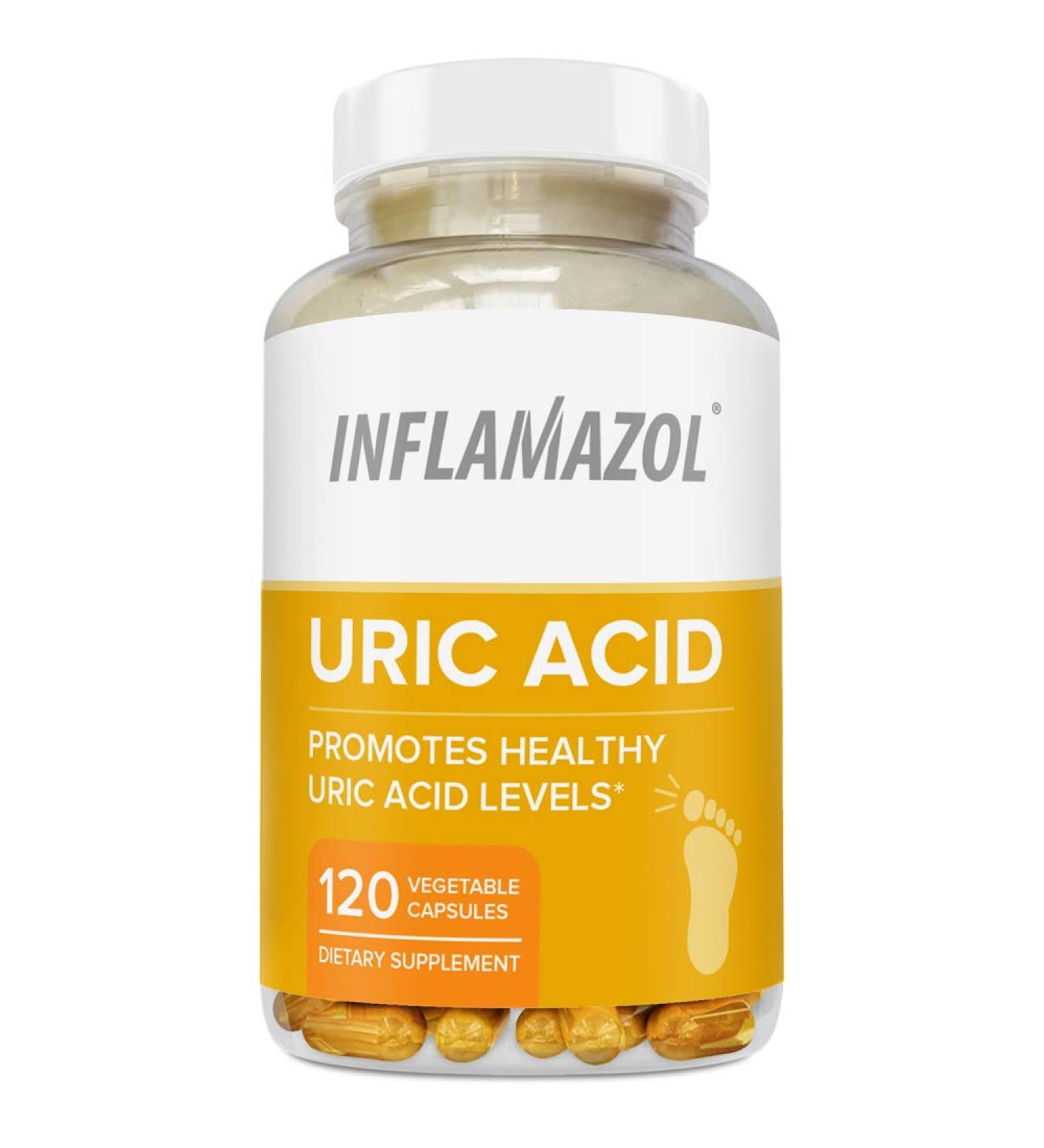 Inflamazol Uric Acid Cleanse & Joint Support - 120 Vegetarian Capsules - Buy Online on GoSupps.com