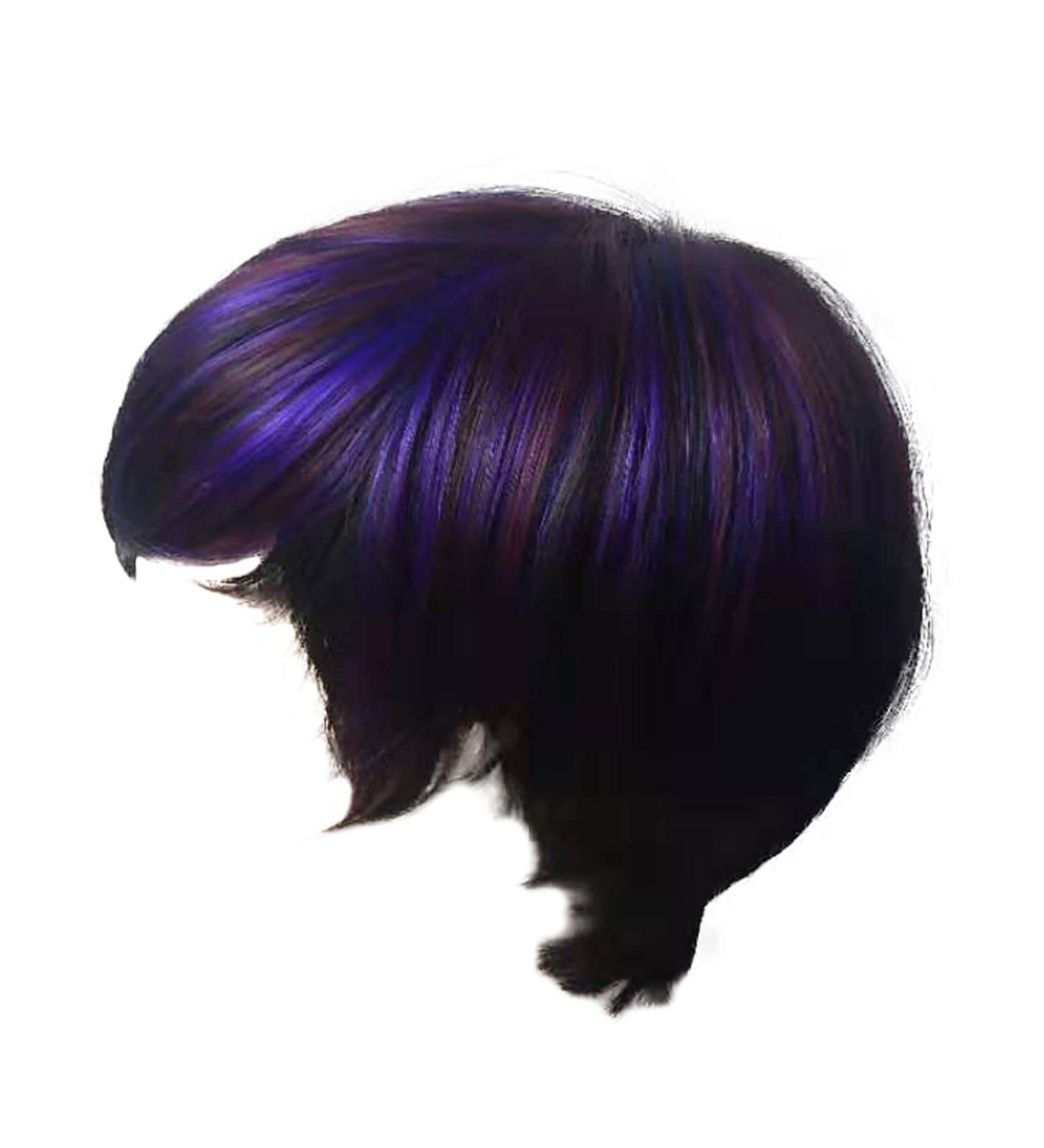 European And American Wig Women's Short Straight Hair Color Selection Mechanism Chemical Fiber Wig Full Cover Ladies BIACK - Buy Online on GoSupps.com