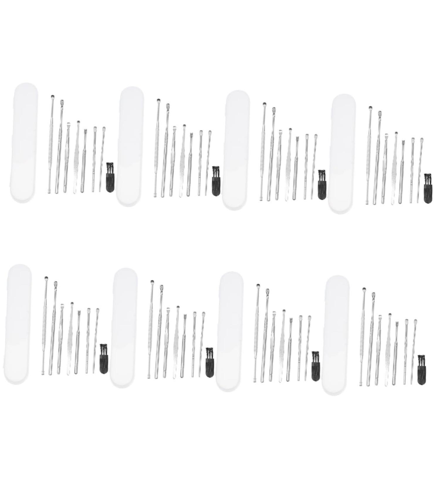 FOMIYES 8 Sets Ear Spoon Set - Stainless Steel Ear Wax Cleaners & Picks | Durable Portable Ear Cleaning Tools for Effective Ear Wax Removal - Buy Online on GoSupps.com