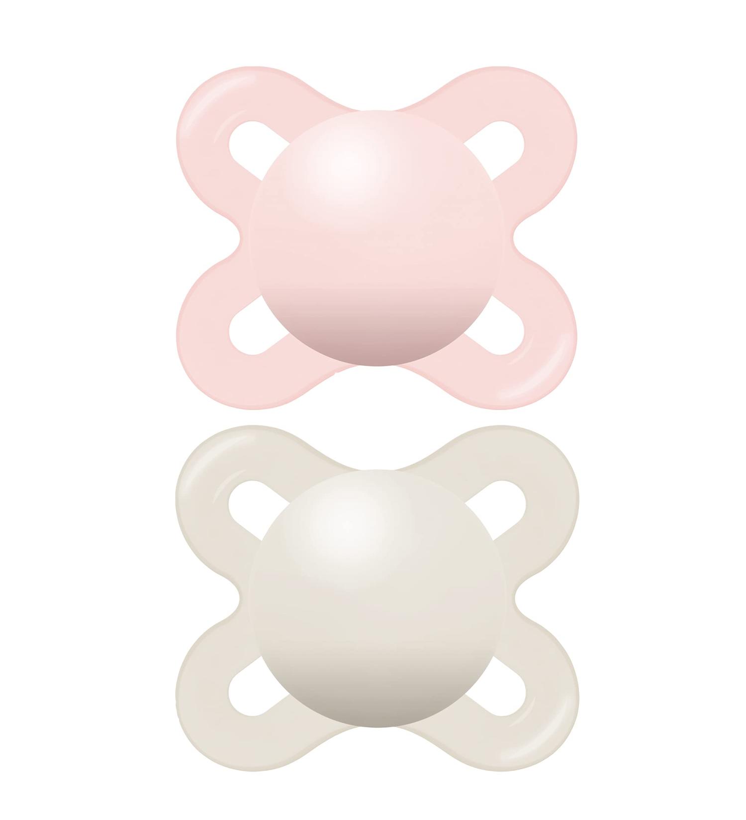 MAM Start Matte Newborn Pacifiers (2 pack 1 Sterilizing Pacifier Case) Newborn Baby Girl Pacifiers Best Pacifier for Breastfed Babies Self Sterilizing Baby Pacifier Case - Buy Online on GoSupps.com