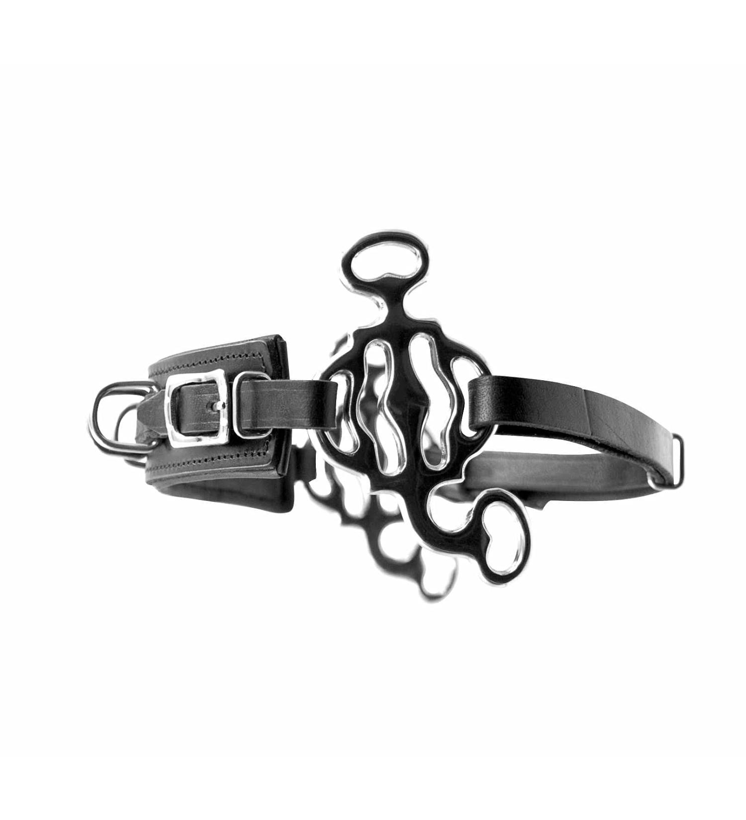 AMKA Hackamore Baroque with 3 Rings Noseband - Luxury Leather & Stainless Steel - International Shipping - Buy Online on GoSupps.com