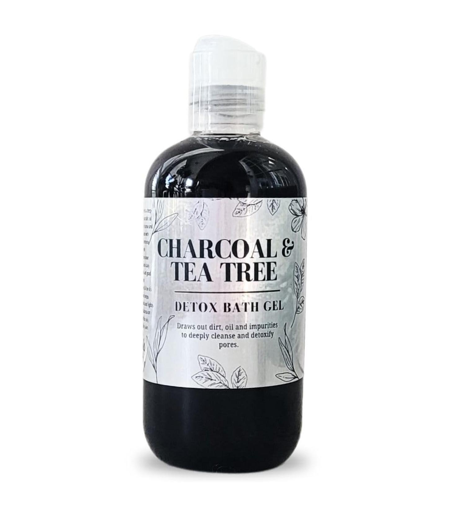 Organic Charcoal & Tea Tree Detox Shower Bath Gel - Sulfate Free | International Shipping - Buy Online on GoSupps.com
