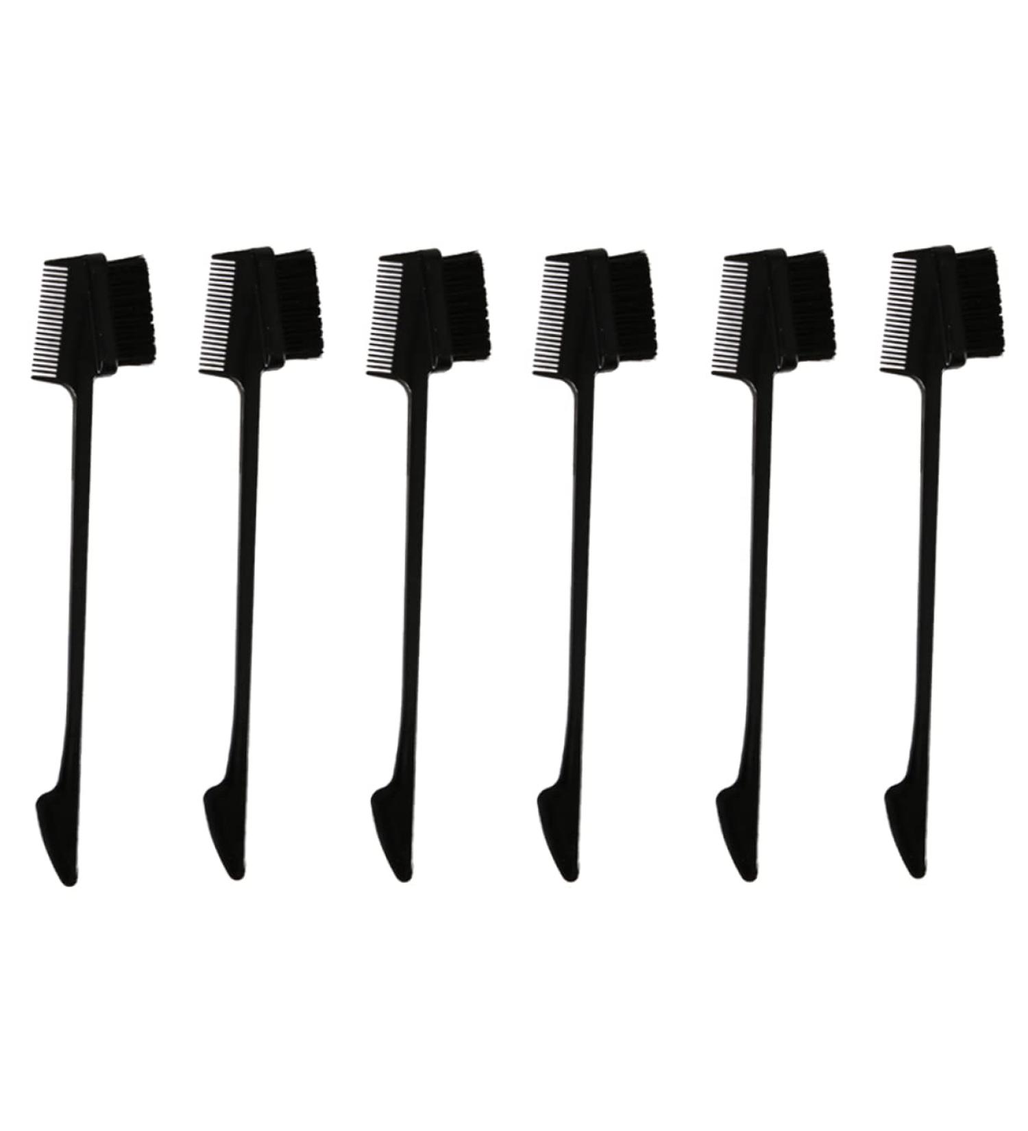 Housoutil 6pcs Eyelash Comb & Brow Brush Set - Multipurpose Eyebrow Spoolie & Lash Separator for Men & Women - Perfect for Mascara & Hair Teasing - Buy Online on GoSupps.com