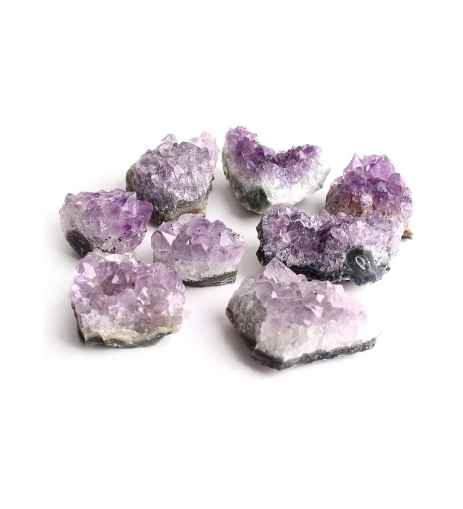 Natural Crystal Rough 50g/Bag Mini Natural Amethyst Cluster Pendant Purple Quartz Origin MineralStones (Color : 50g) (Color : 100g) - Buy Online on GoSupps.com