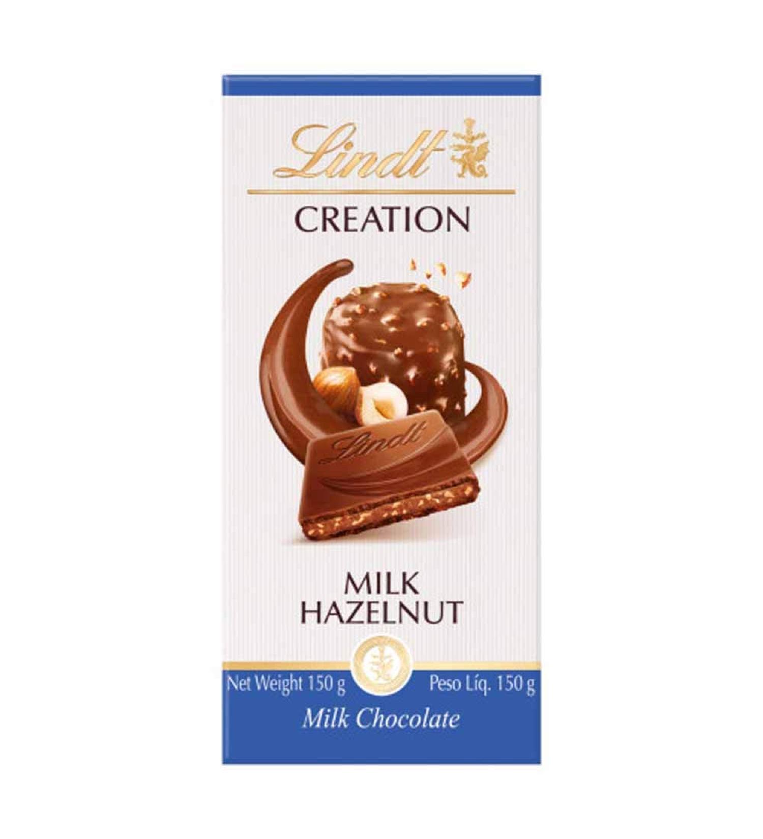 Lindt Creation Milk Chocolate Hazelnut 150g - Buy Online on GoSupps.com