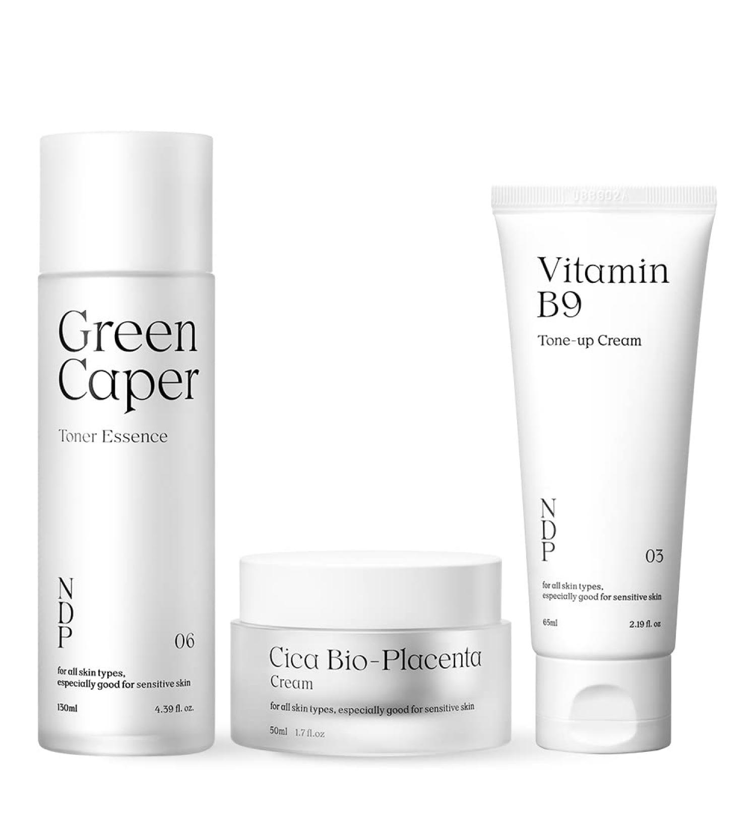 NATURAL DERMA PROJECT 24hrs Relaxing Project from NDP (Mliky Toner Essence CICA Bio Gel Moisturizer Vitamin B9 Tone up Cream) Hydrating Soothing Glass Skin Korean Skincare - Buy Online on GoSupps.com