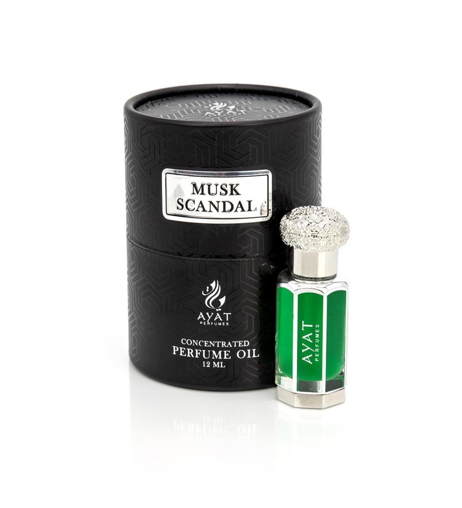 AYAT PERFUMES Perfume Extract 12ml | Pretty Bottle Packaged in an Elegant Box | Alcohol-Free Unisex Attar | Long Lasting Fragrance Oil | Arabian scent Made Designed in Dubai (Musk Scandal) - Buy Online on GoSupps.com
