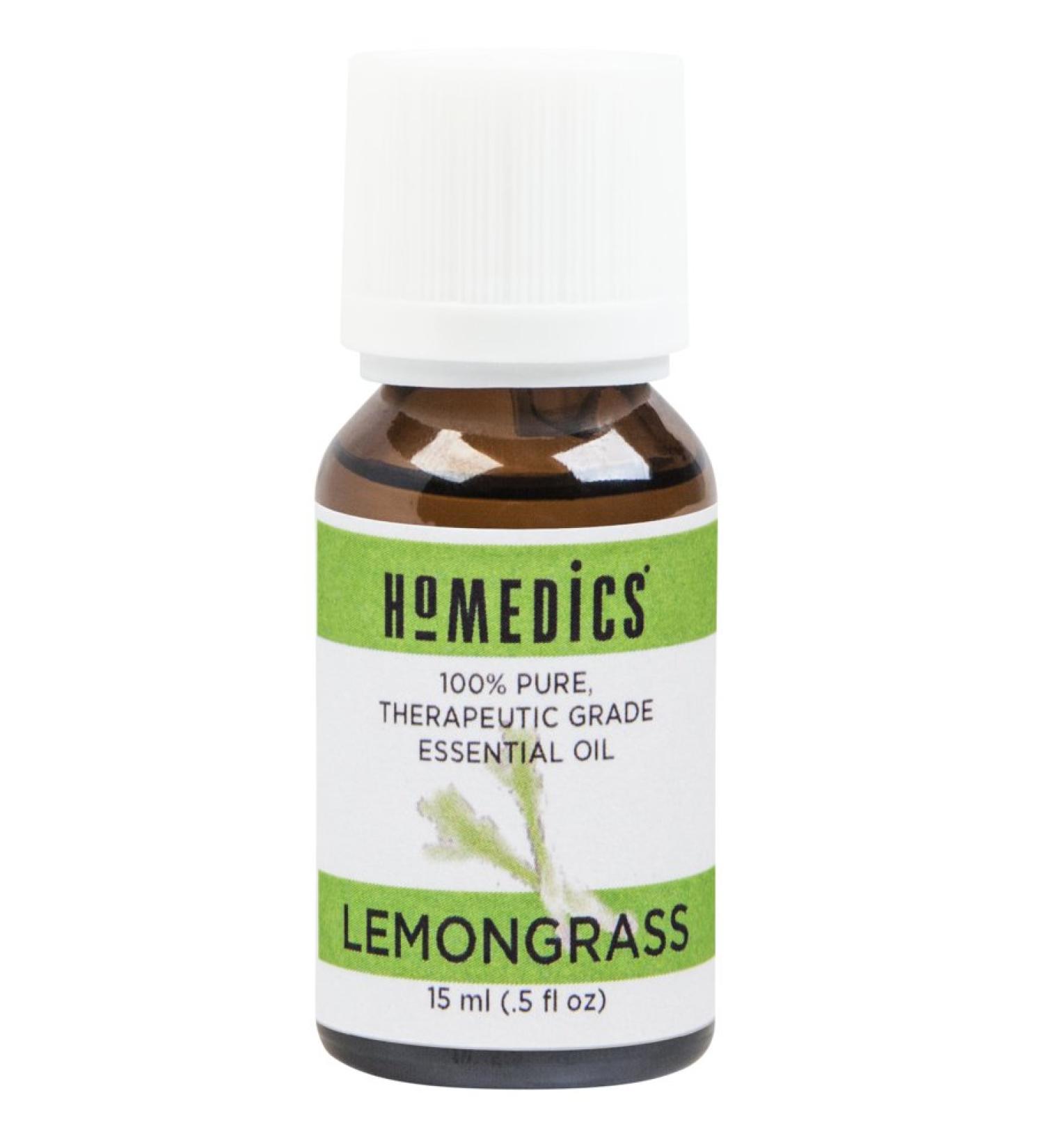 HoMedics Aromatherapy Therapeutic Grade Essential Oil for a Diffuser Lemongrass