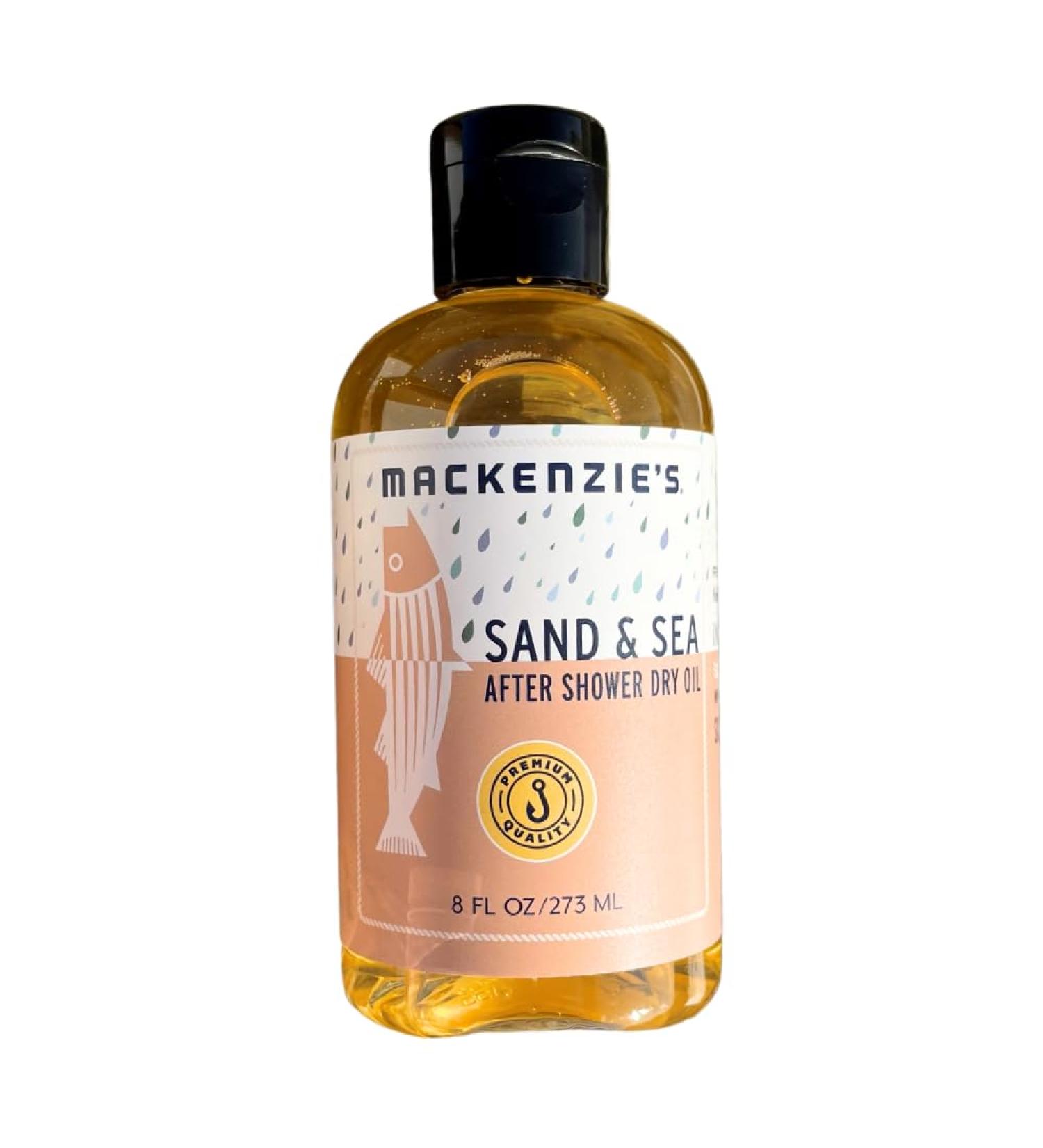 MACKENZIE S Sand & Sea After Shower Dry Oil - Fast Absorbing Moisturizer for Men & Women - 8 oz - Sea Salt Citrus & Ozone Scent - Plant-Based Essential Oils Gift - Buy Online on GoSupps.com