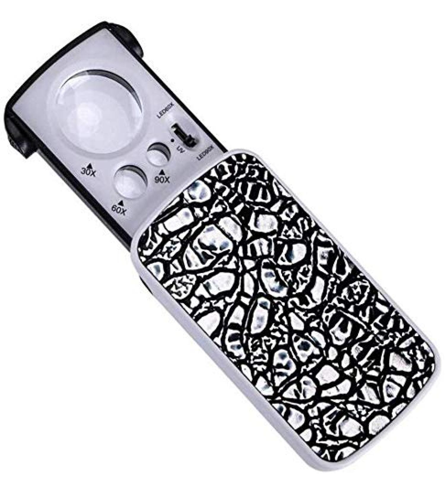 Magnifying Glasses Educational Hobby Magnifiers Portable 30 Times 60 Times 90 Times Lamp Identification Jewelry Crafts High Magnification Magnifying Glass - Buy Online on GoSupps.com